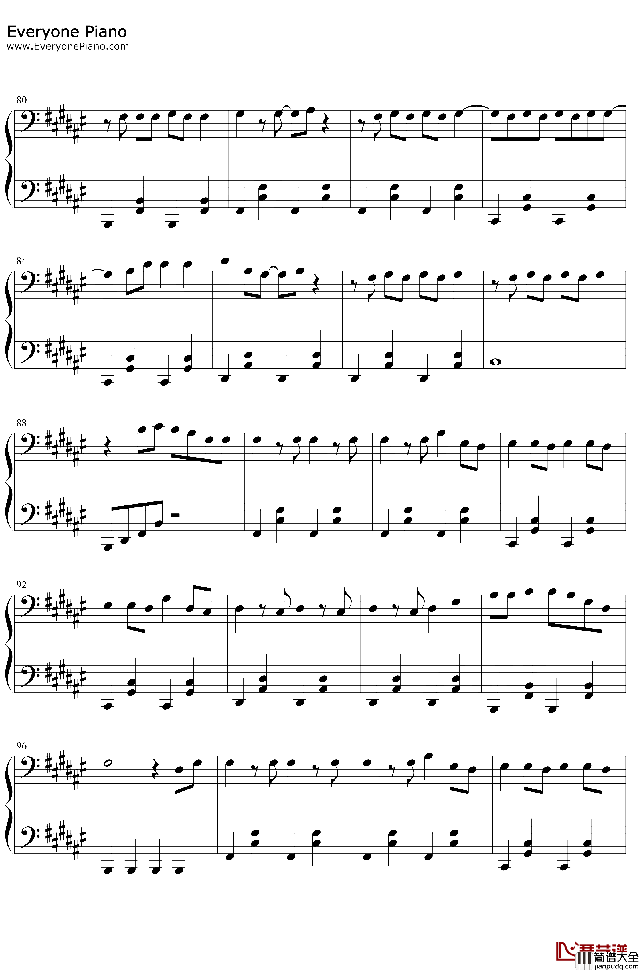 Whiskey_Glasses钢琴谱_Morgan_Wallen