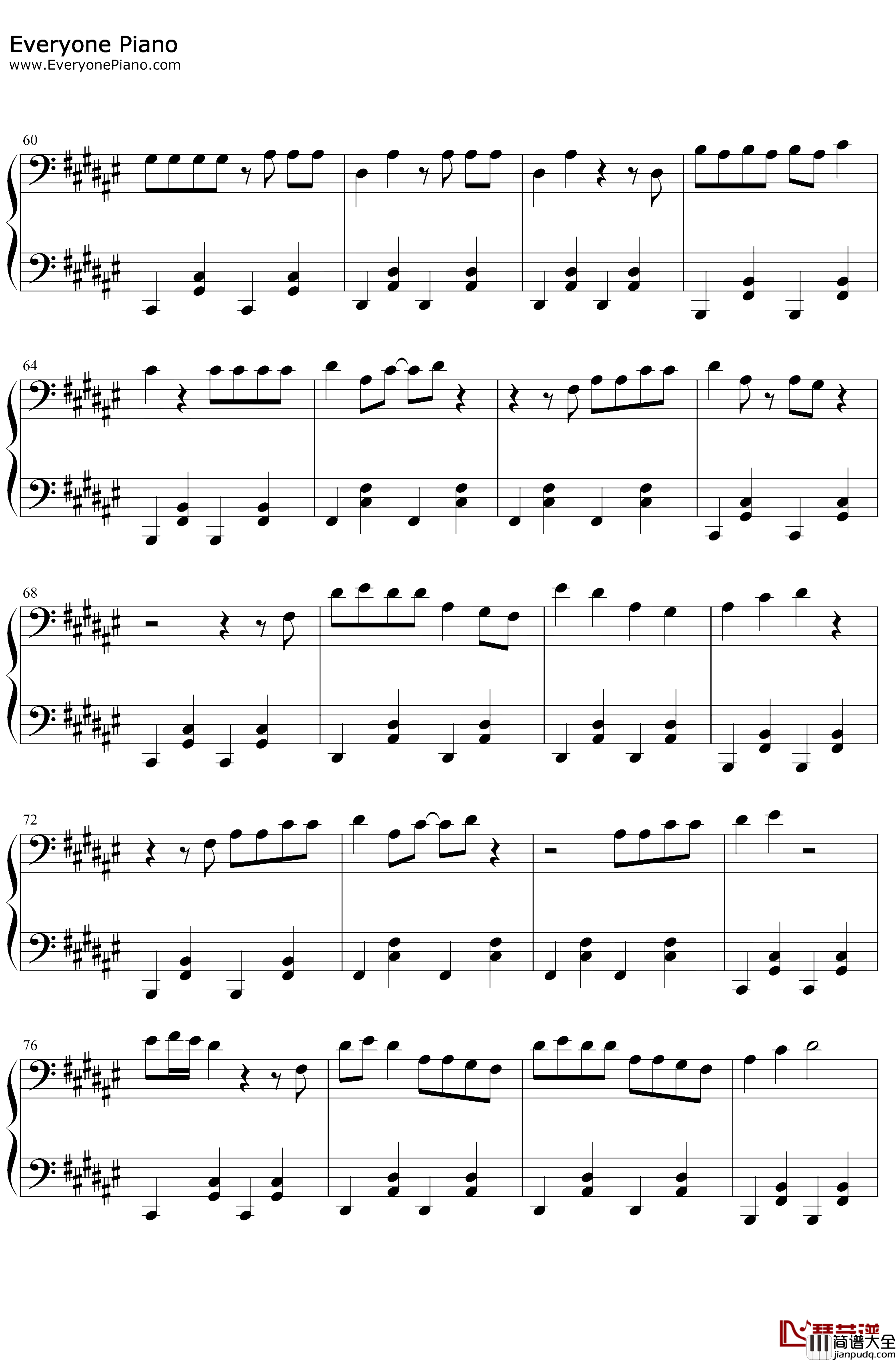 Whiskey_Glasses钢琴谱_Morgan_Wallen