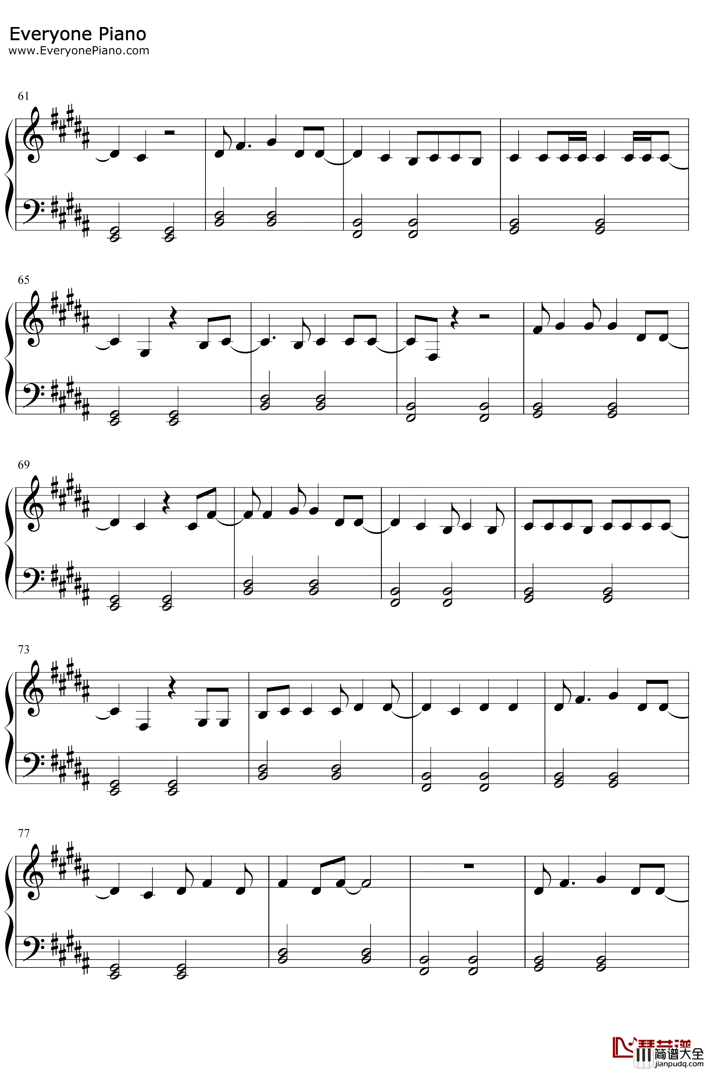 Tequila钢琴谱_Dan+Shay_DanShay