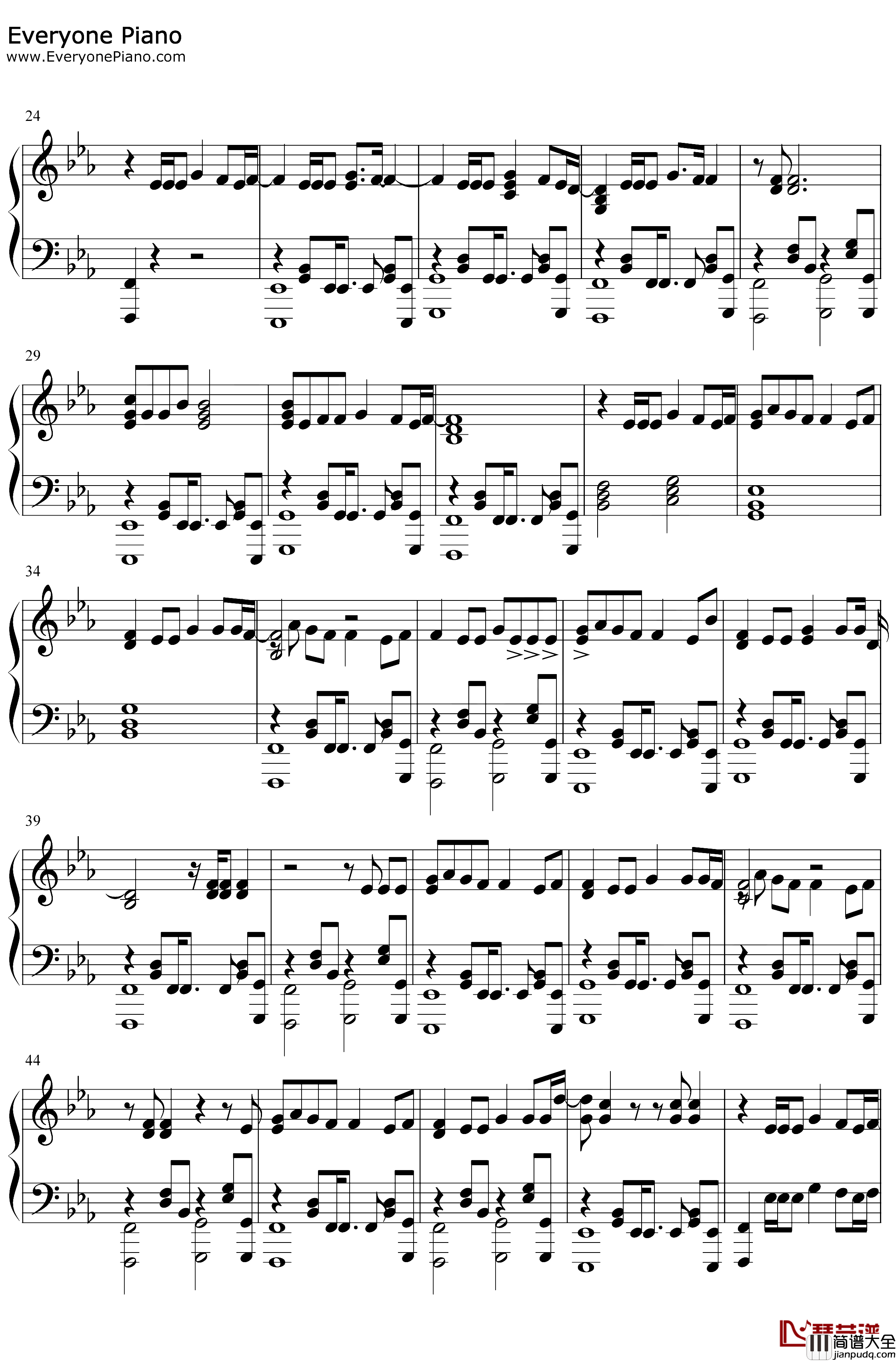 Better钢琴谱_Khalid