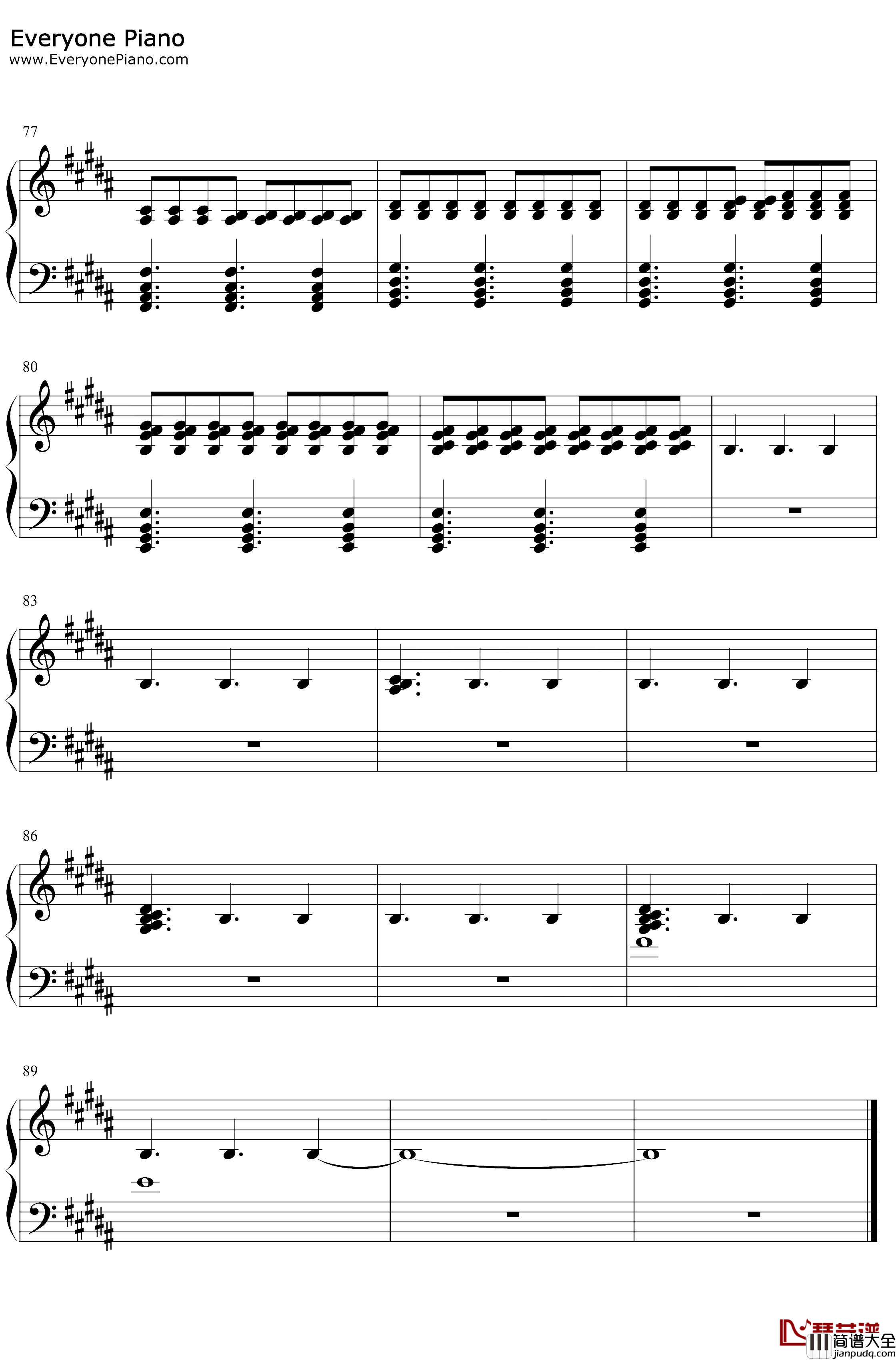 Hold_Me_While_You_Wait钢琴谱_Lewis_Capaldi