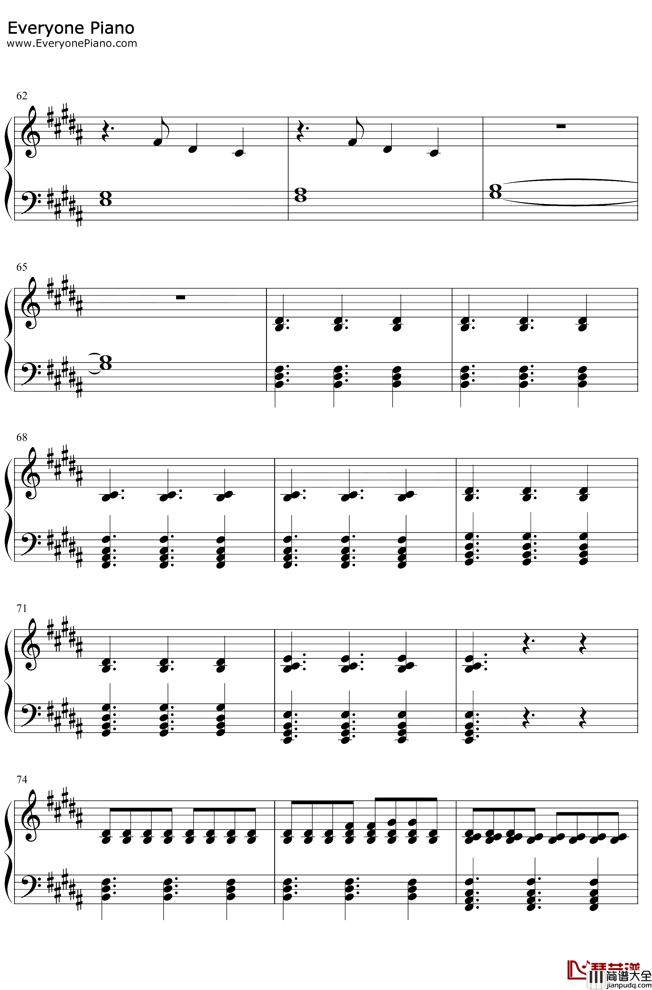 Hold_Me_While_You_Wait钢琴谱_Lewis_Capaldi