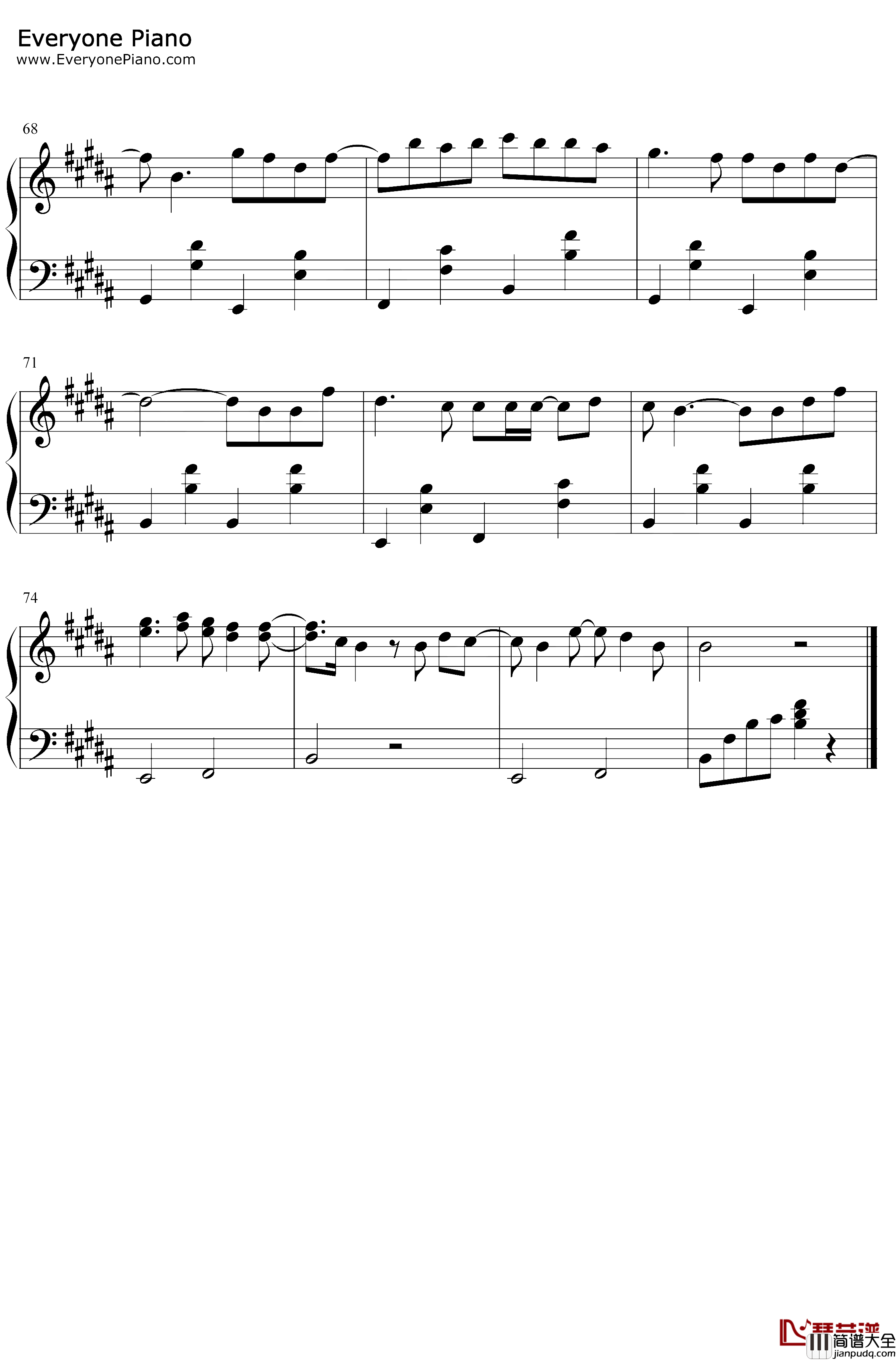 2019无敌大串烧钢琴谱_汽水小弟_歌曲串烧