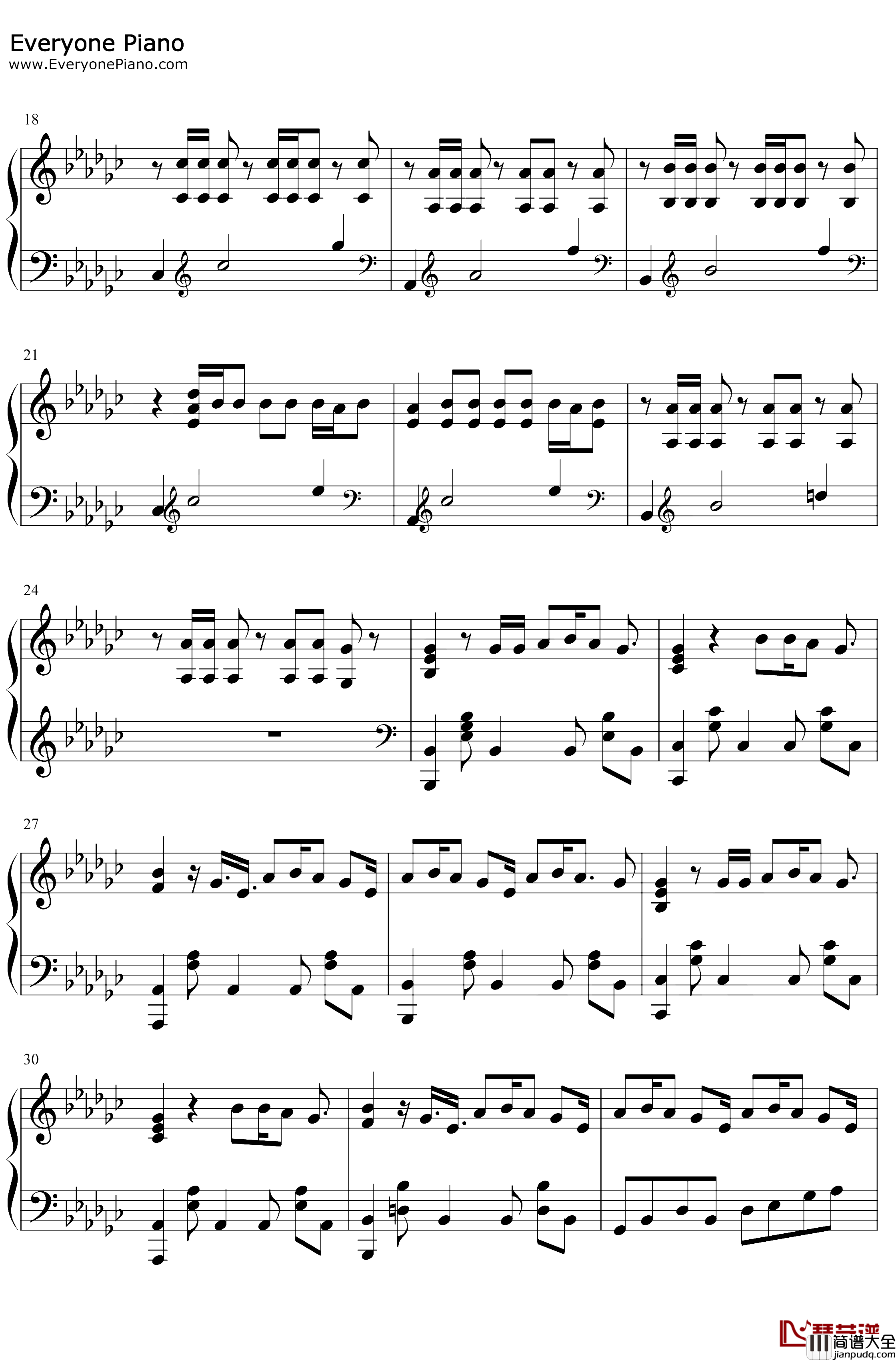 Look_Back_at_It钢琴谱_A_Boogie_wit_da_Hoodie