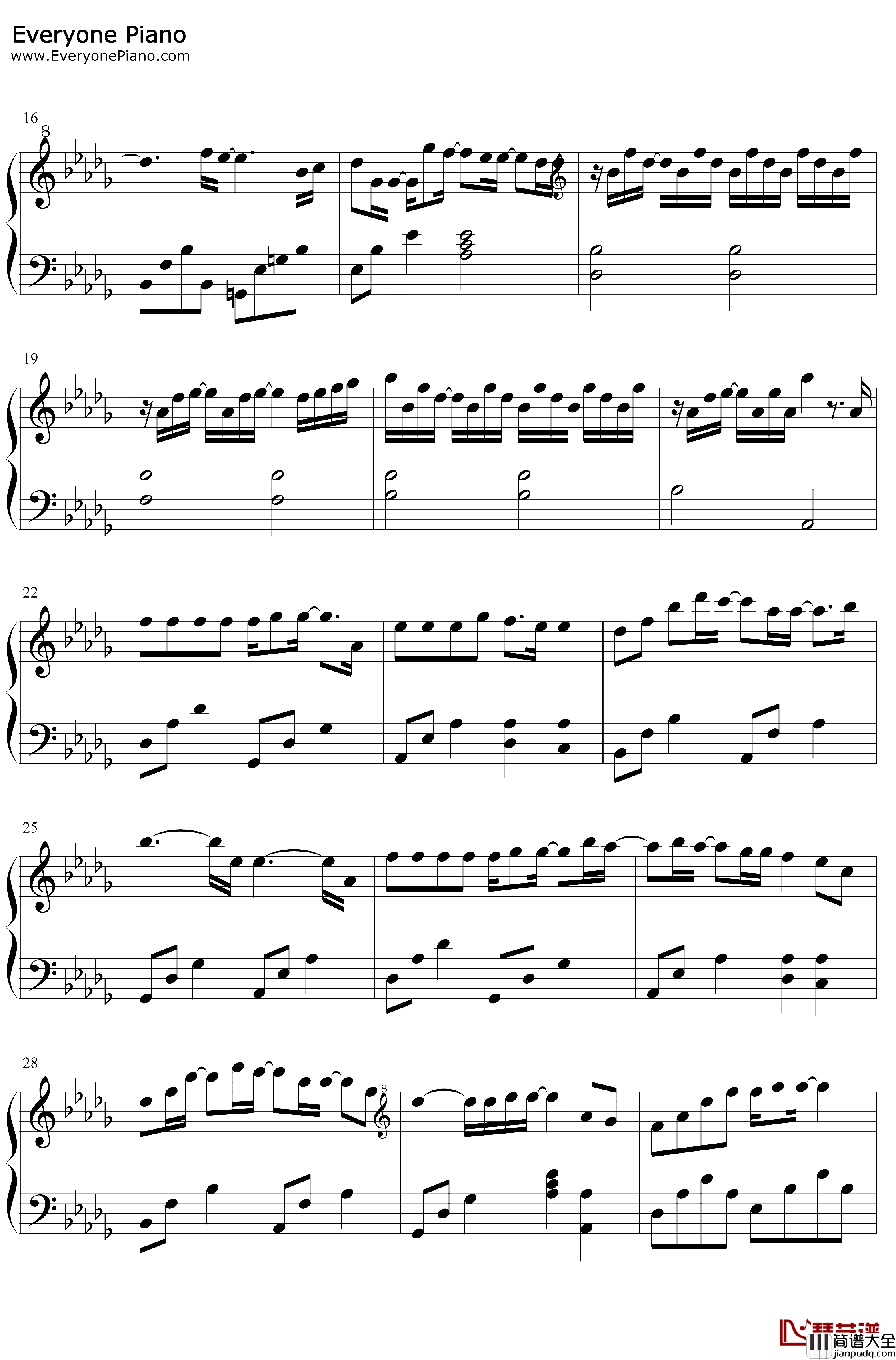 我在呢钢琴谱_TANK_爱情进化论插曲