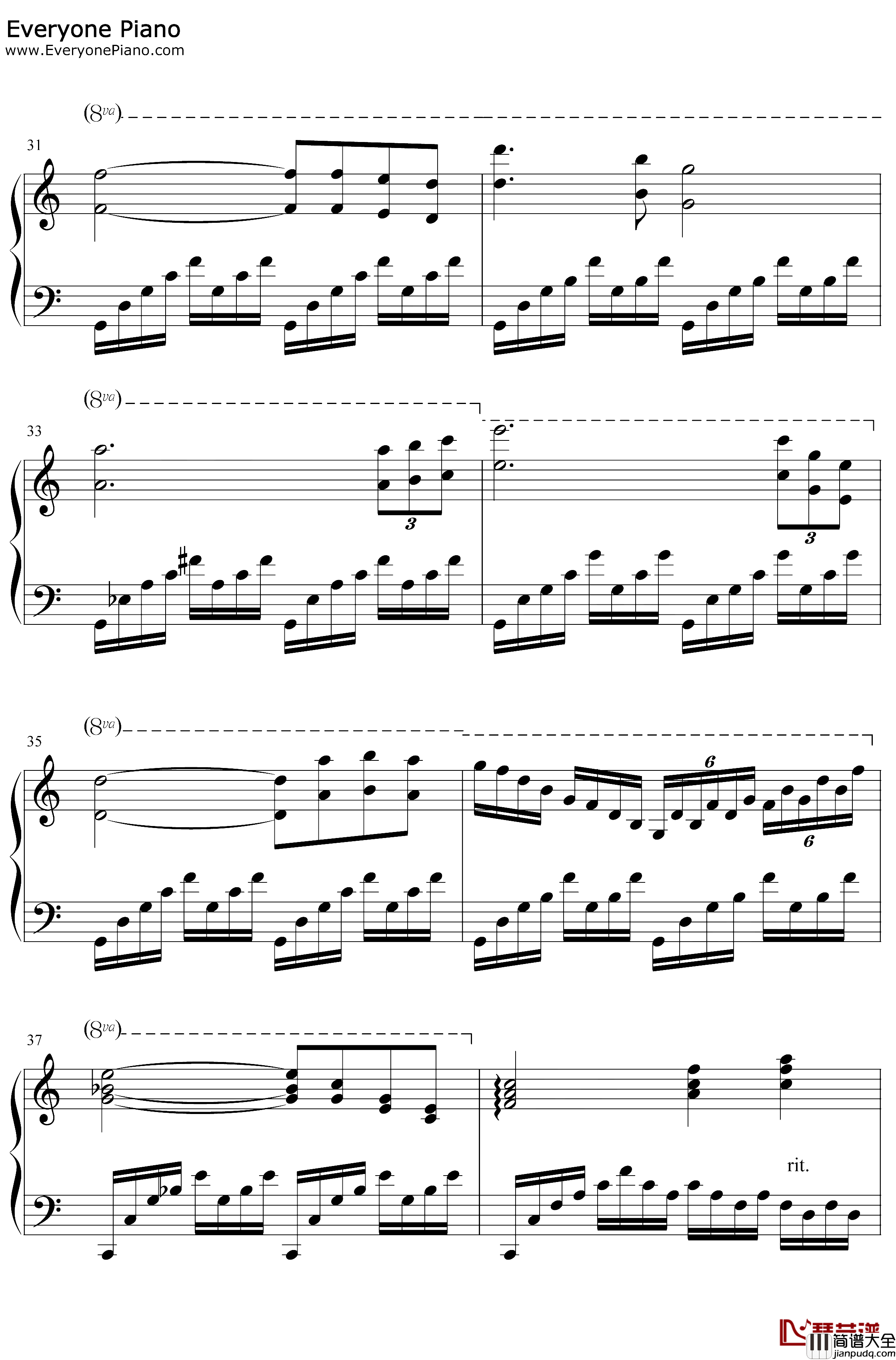 圣母颂钢琴谱_古诺_巴赫C大调前奏曲与赋格