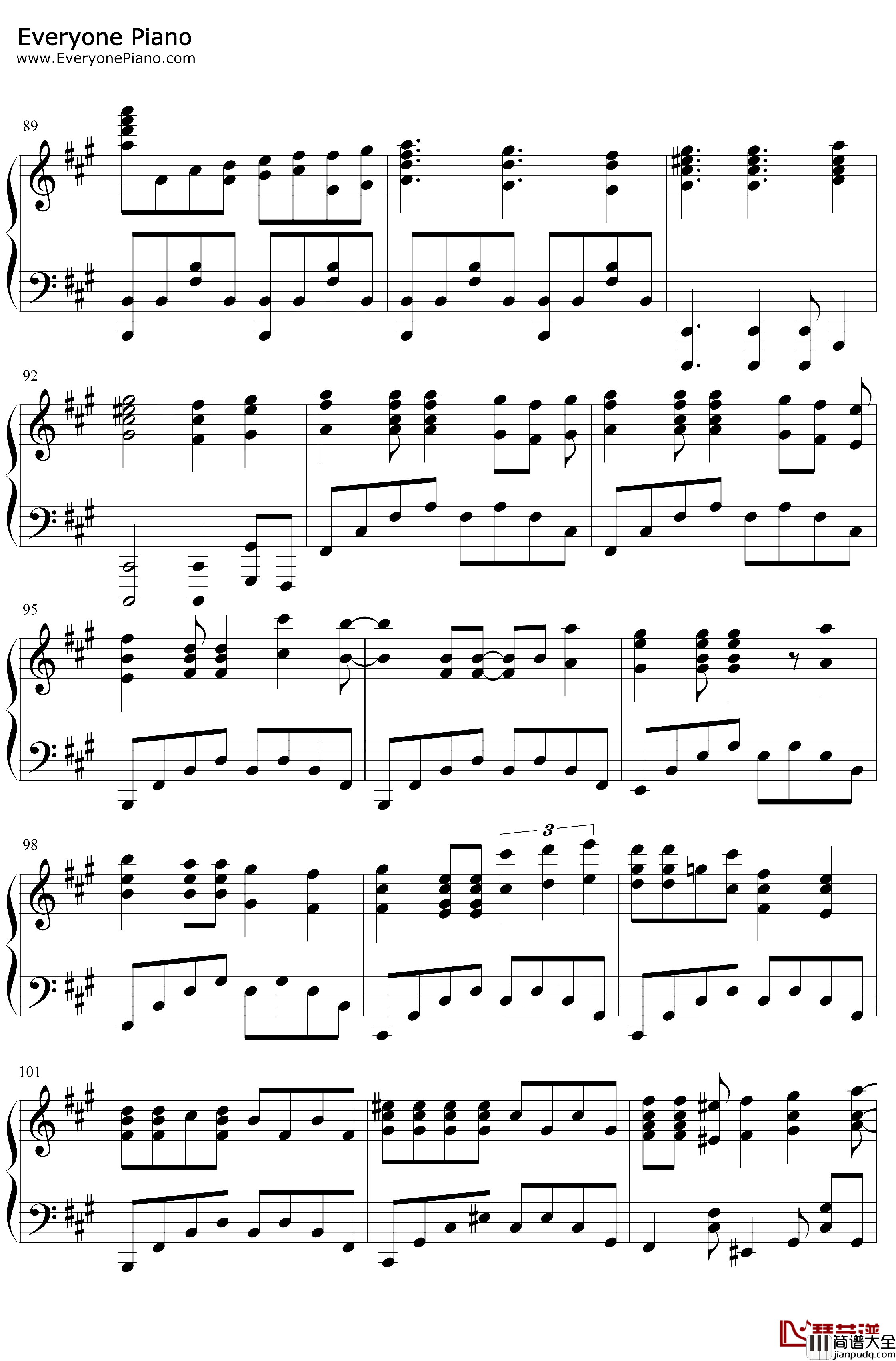 硝子の花園钢琴谱_南条爱乃楠田亚衣奈_玻璃花园_LoveLive插曲