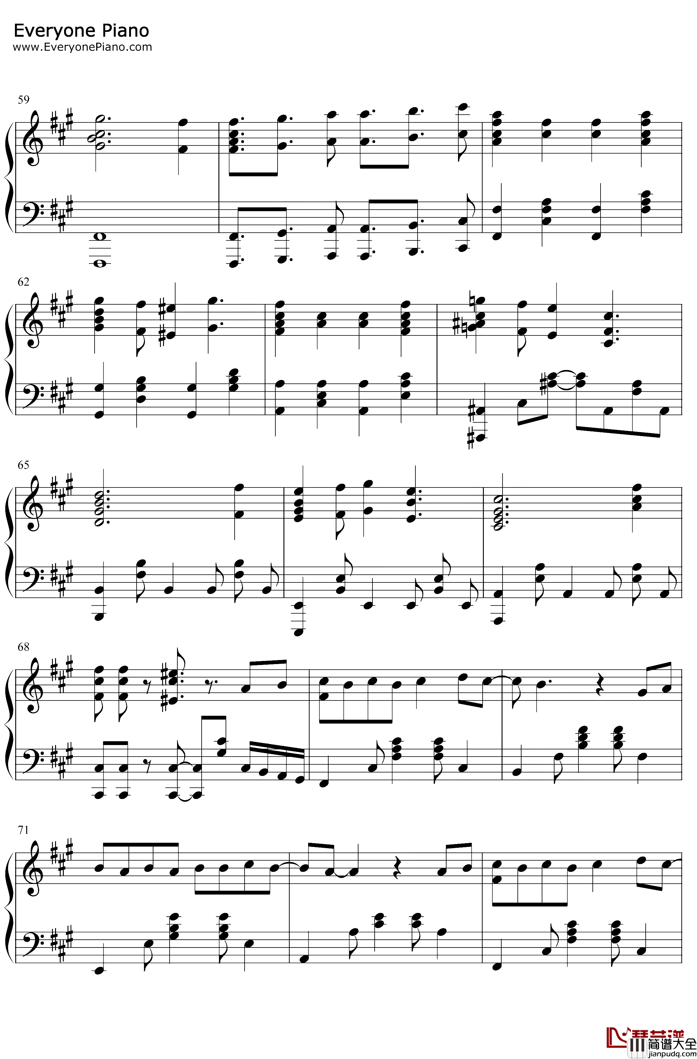 硝子の花園钢琴谱_南条爱乃楠田亚衣奈_玻璃花园_LoveLive插曲