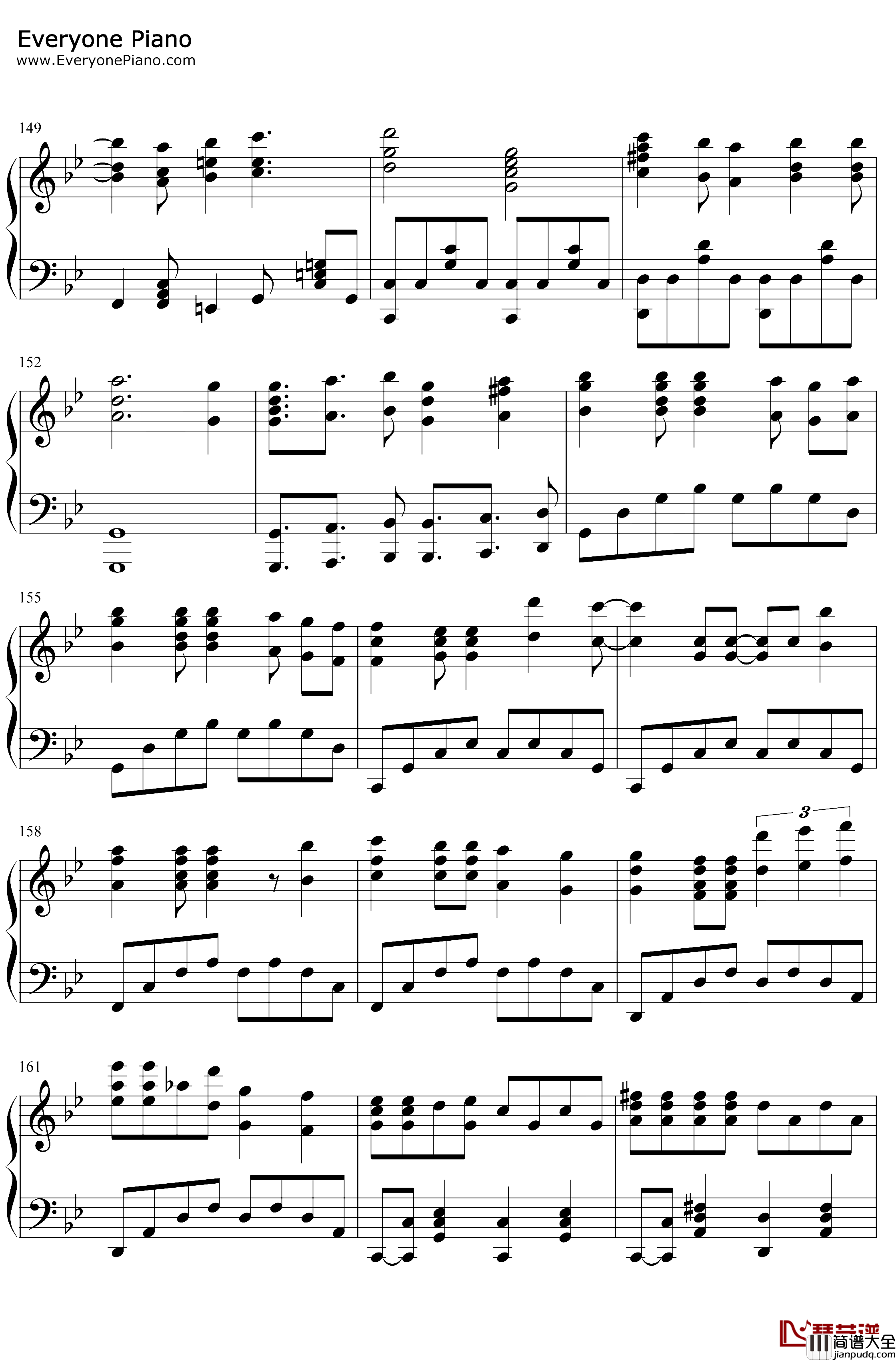 硝子の花園钢琴谱_南条爱乃楠田亚衣奈_玻璃花园_LoveLive插曲