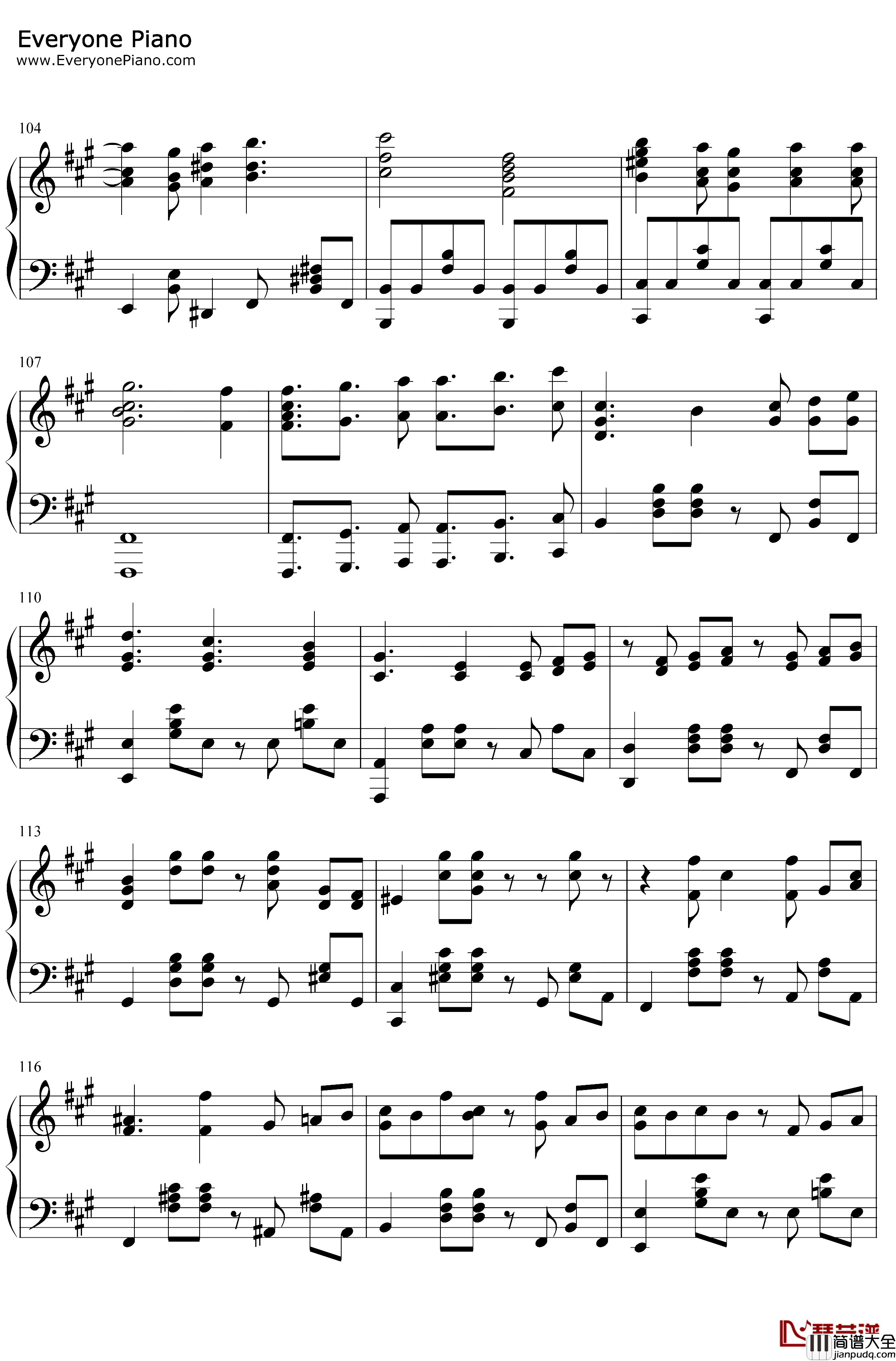 硝子の花園钢琴谱_南条爱乃楠田亚衣奈_玻璃花园_LoveLive插曲