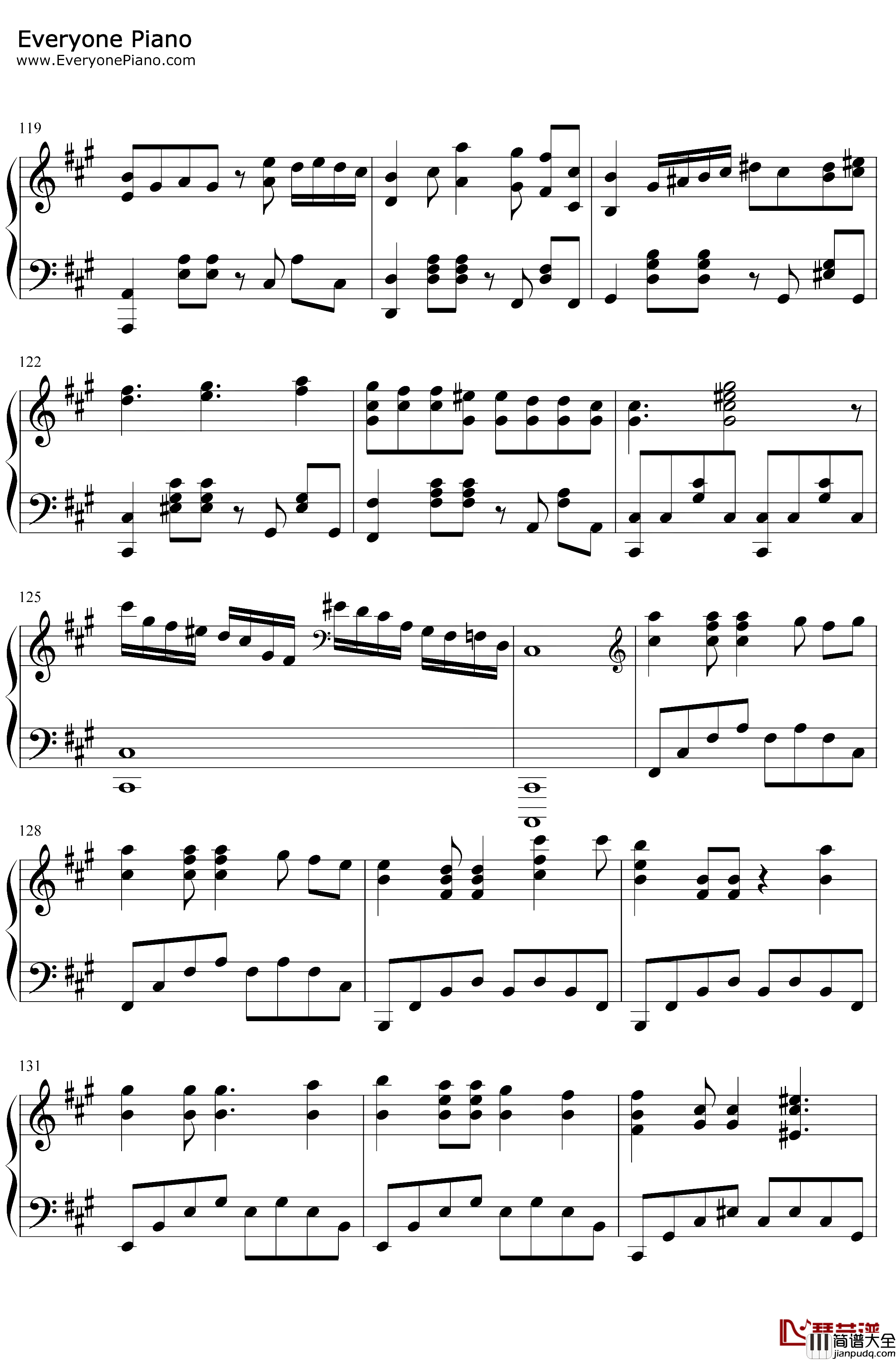 硝子の花園钢琴谱_南条爱乃楠田亚衣奈_玻璃花园_LoveLive插曲