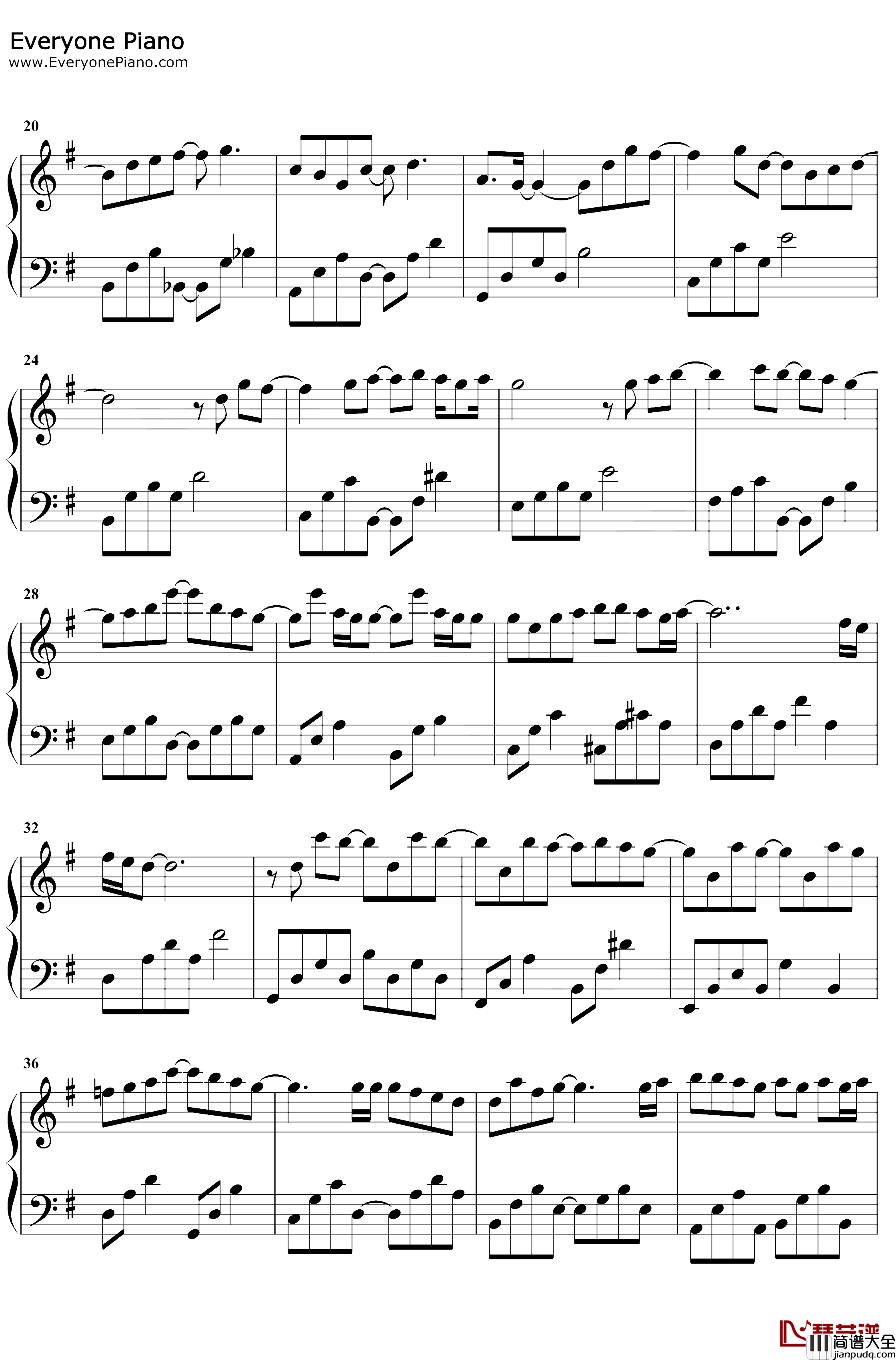 我们没有爱错钢琴谱_潘嘉丽