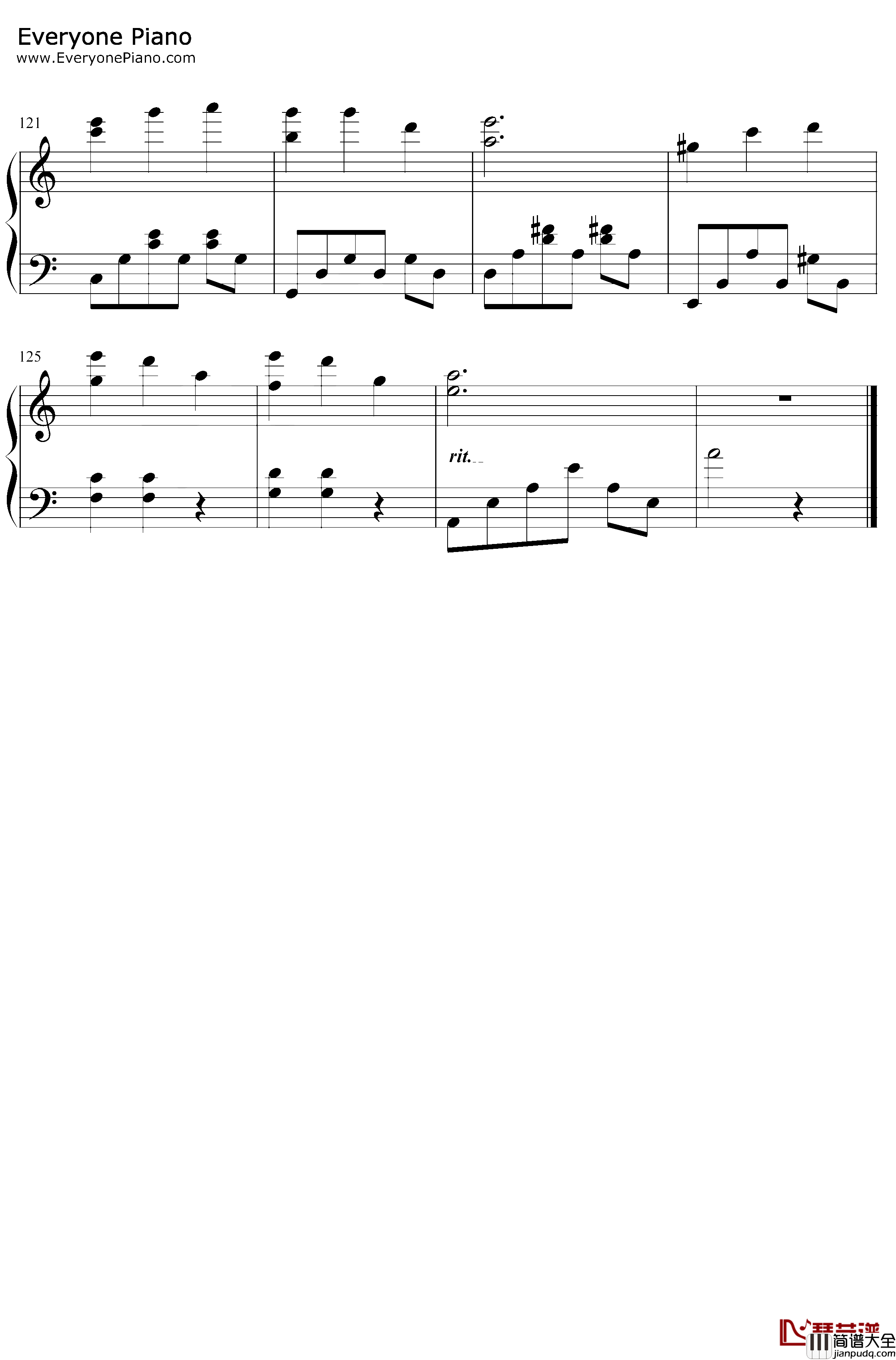 月迷风影钢琴谱_有坂美香_十二国记片尾曲