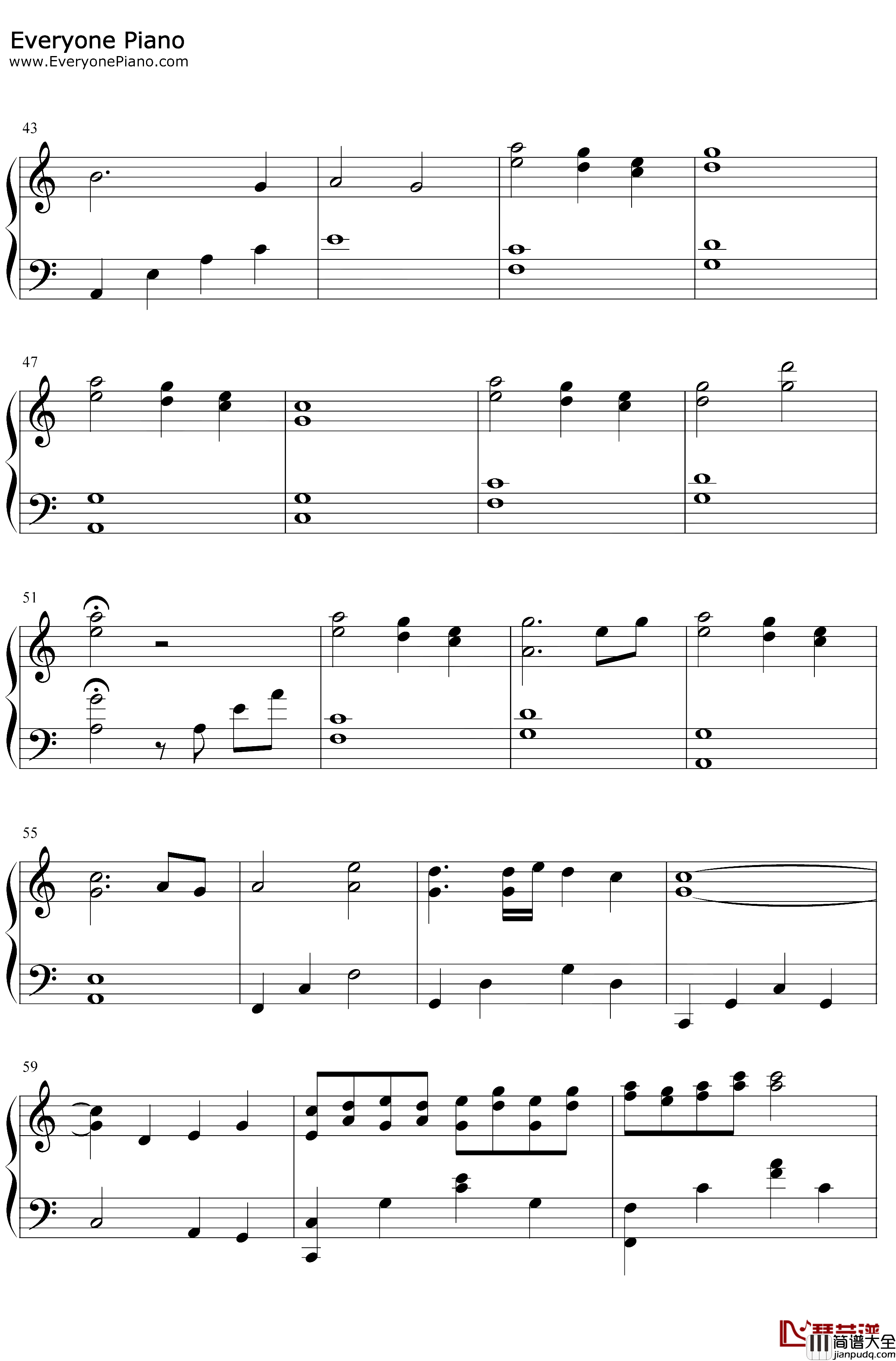 夢の歩みを見上げて钢琴谱_松本文纪_樱之诗在樱花之森上飞舞OST