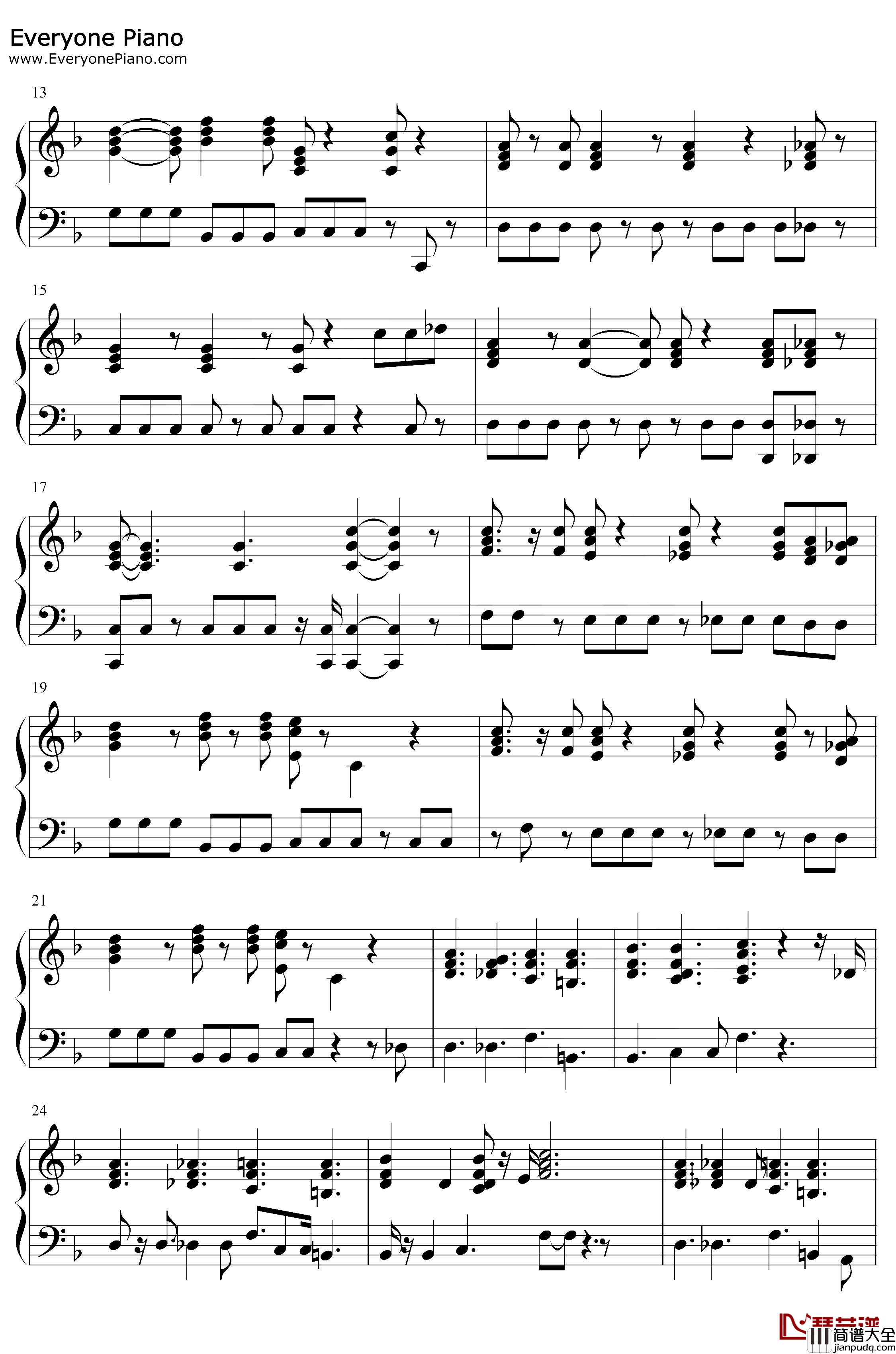 Happiness钢琴谱_Rex_Orange_County