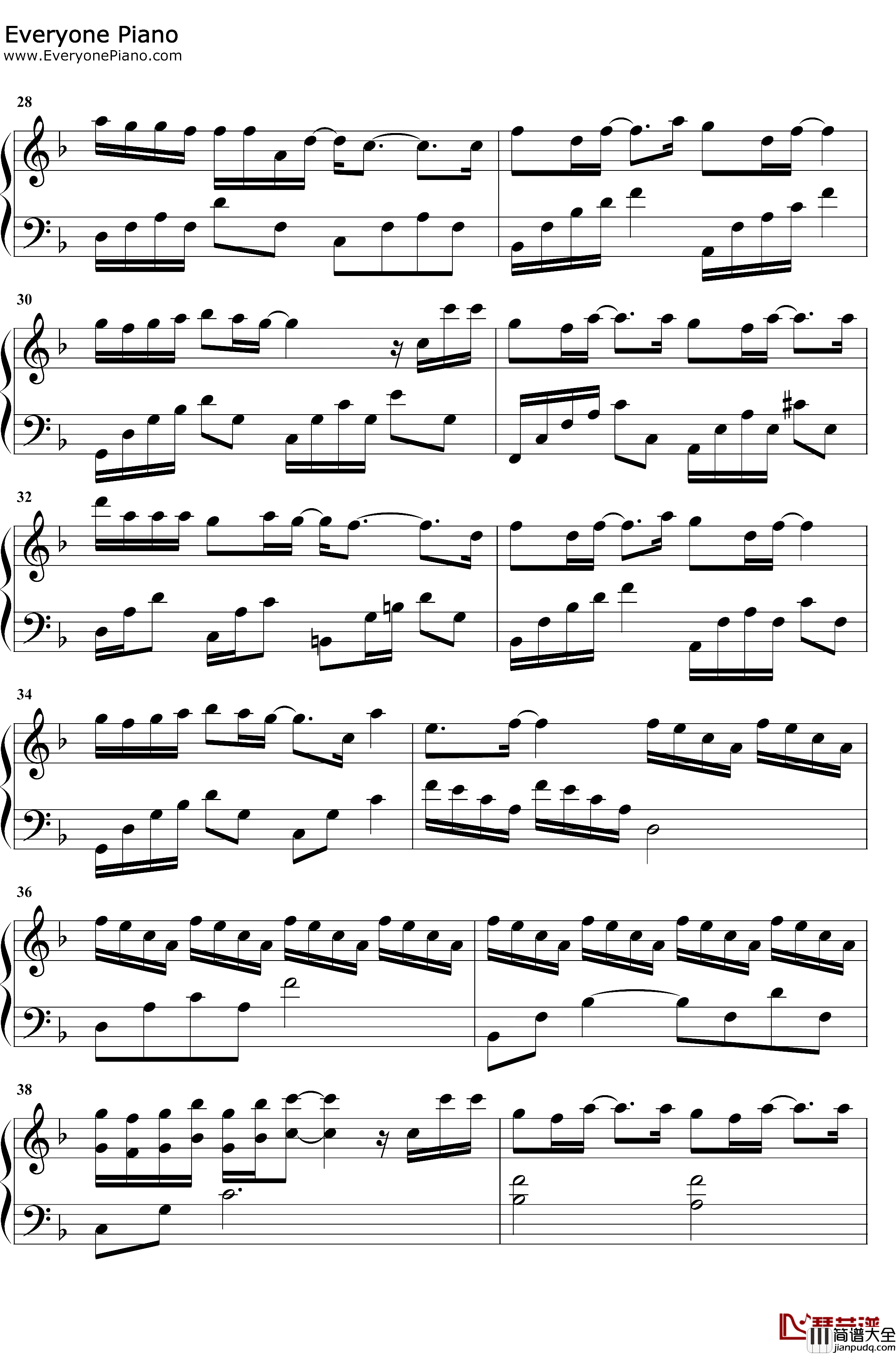 知晚钢琴谱_叶炫清_两世欢插曲_延续唯美甜蜜的氛围