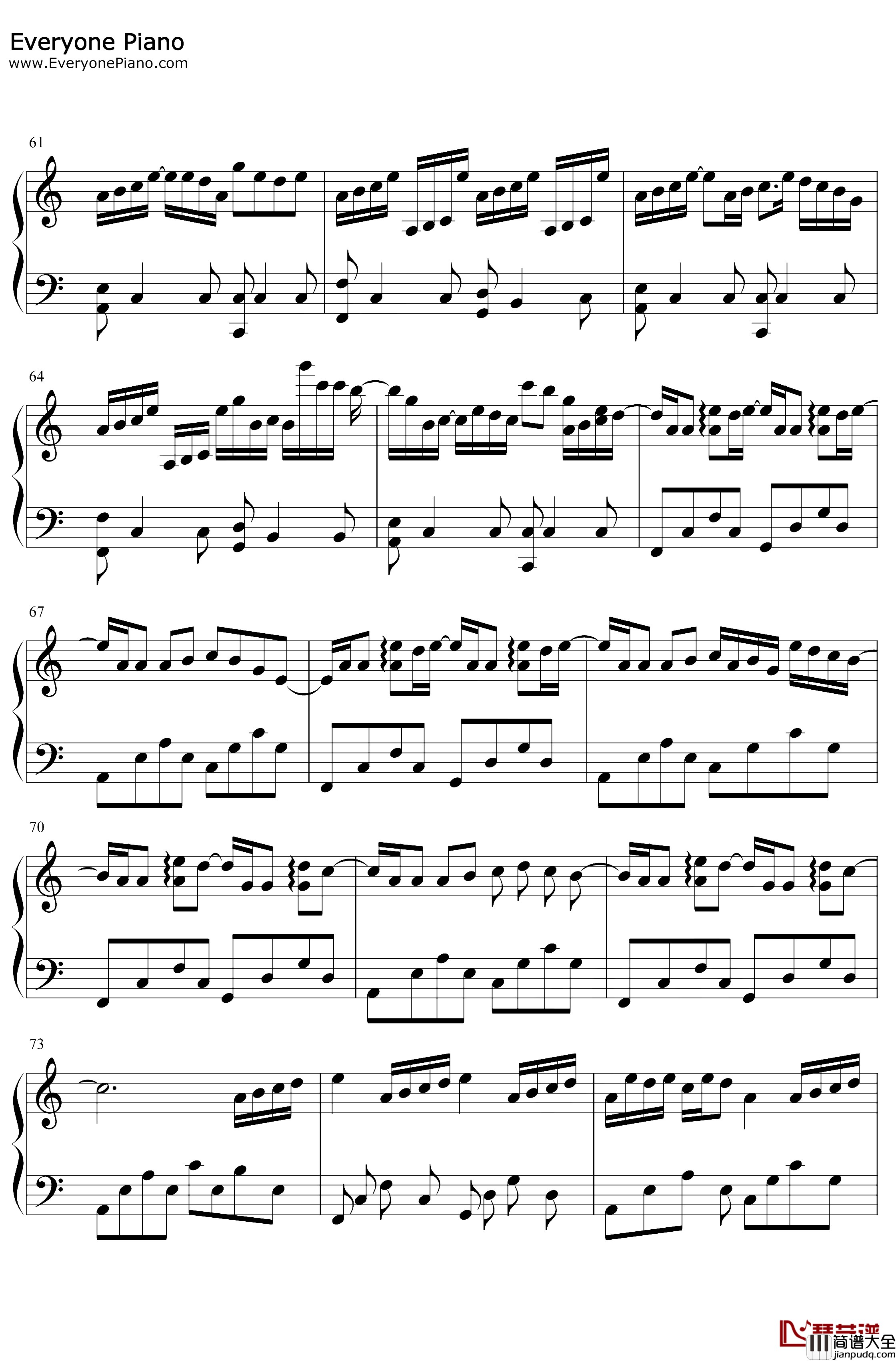 Whos_Lovin_You钢琴谱_October