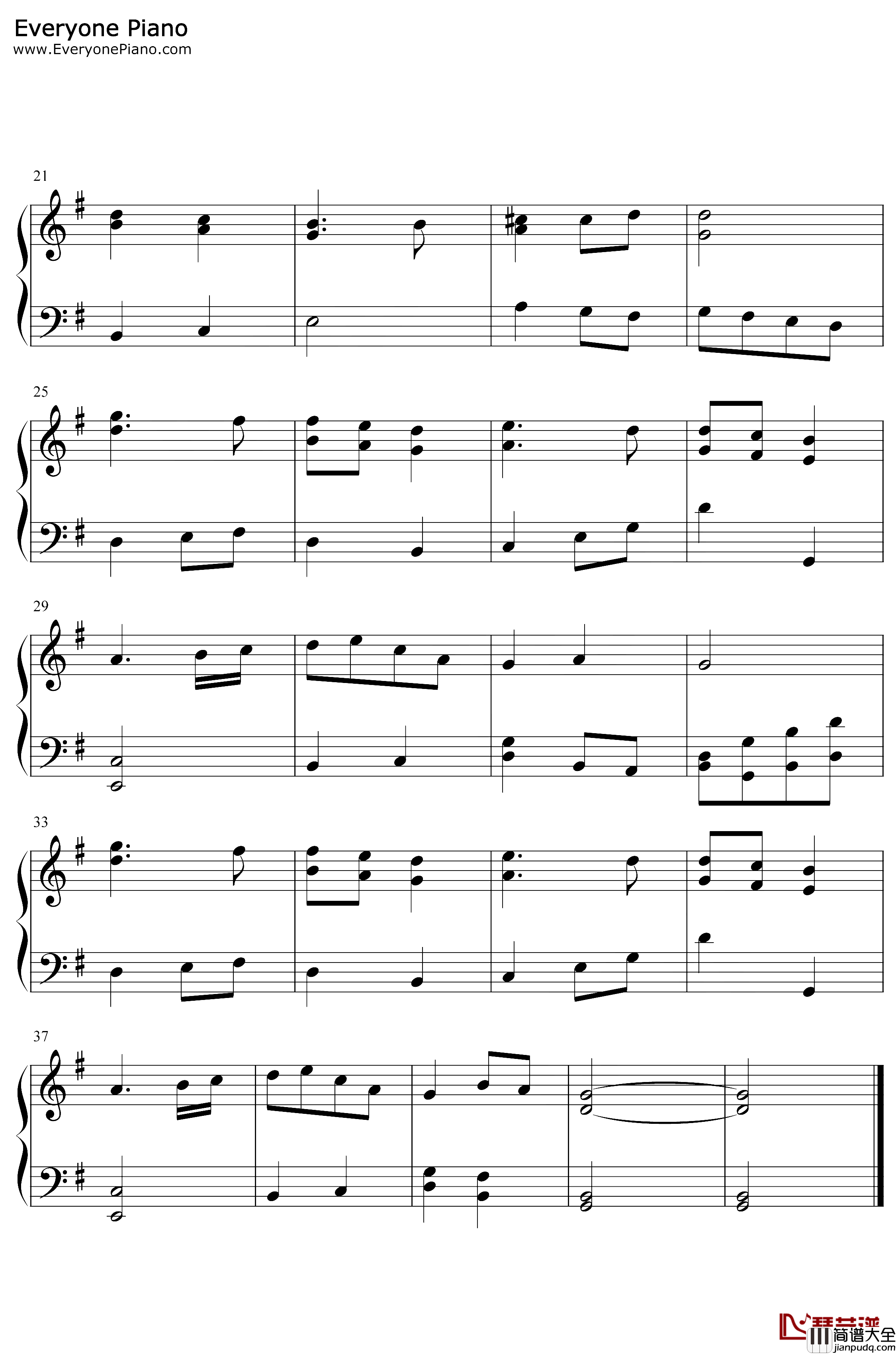 德国国歌钢琴谱_弗朗茨·约瑟夫·海顿_德意志之歌