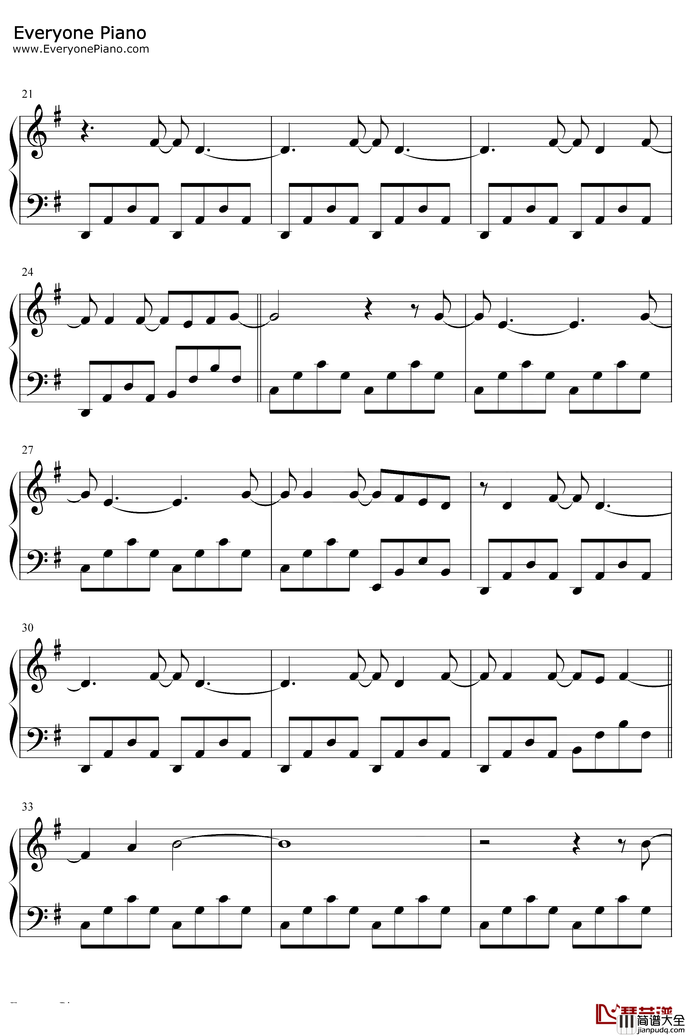 Golden钢琴谱_Harry_Styles