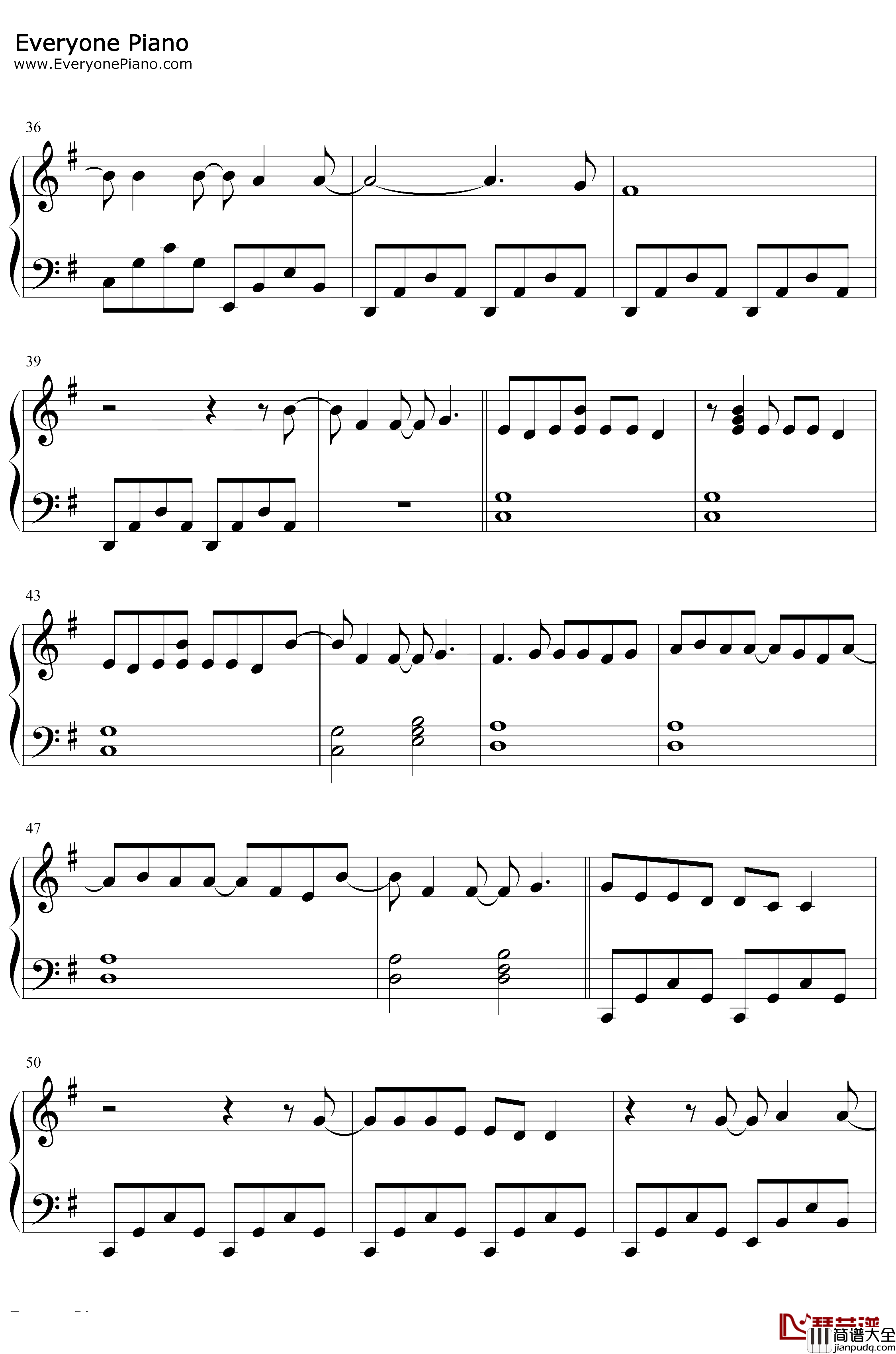 Golden钢琴谱_Harry_Styles