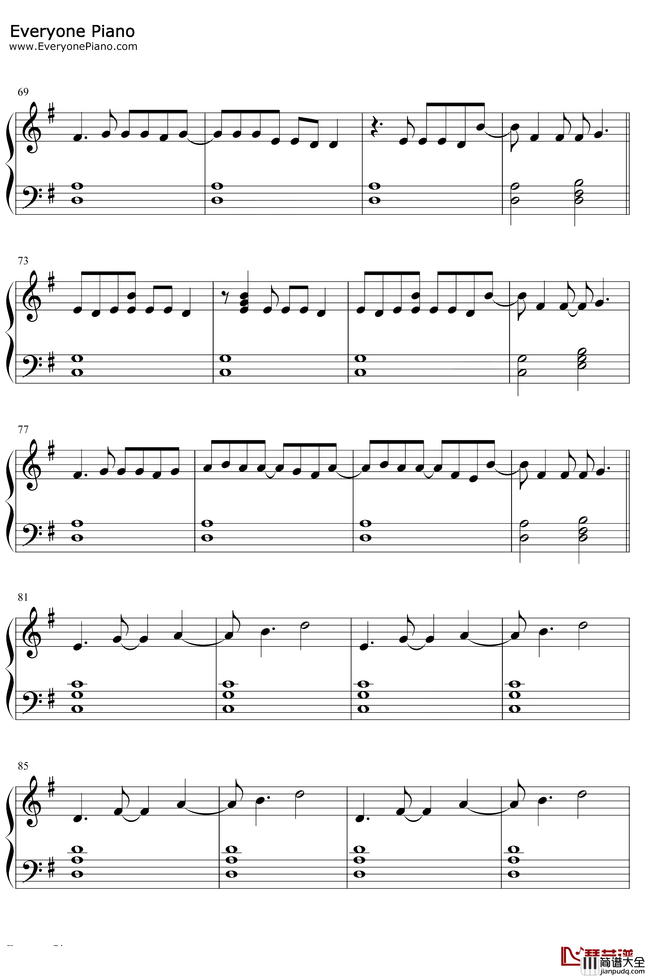 Golden钢琴谱_Harry_Styles