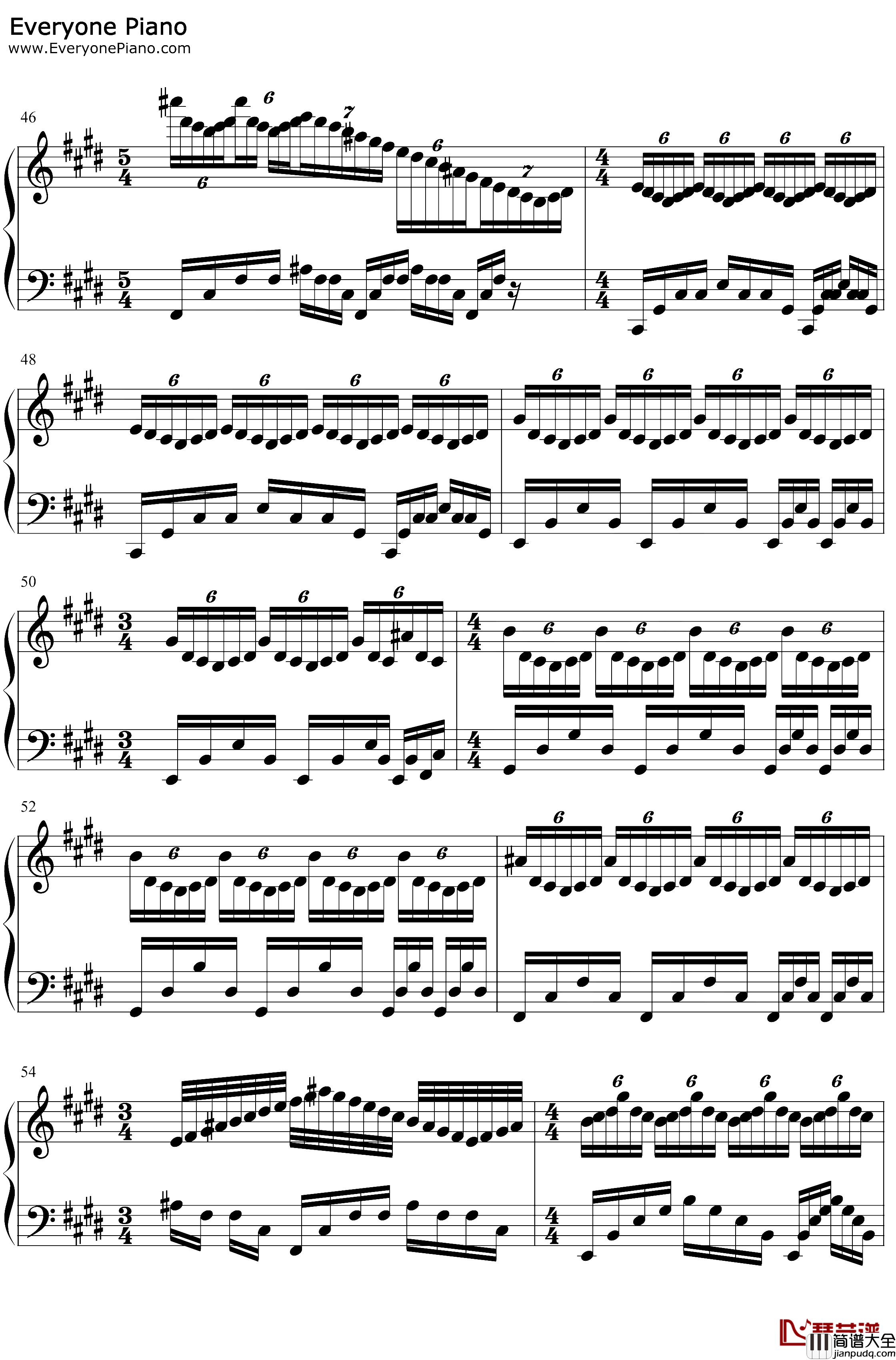 I_Love_You钢琴谱_RIOPY_唯美纯音乐