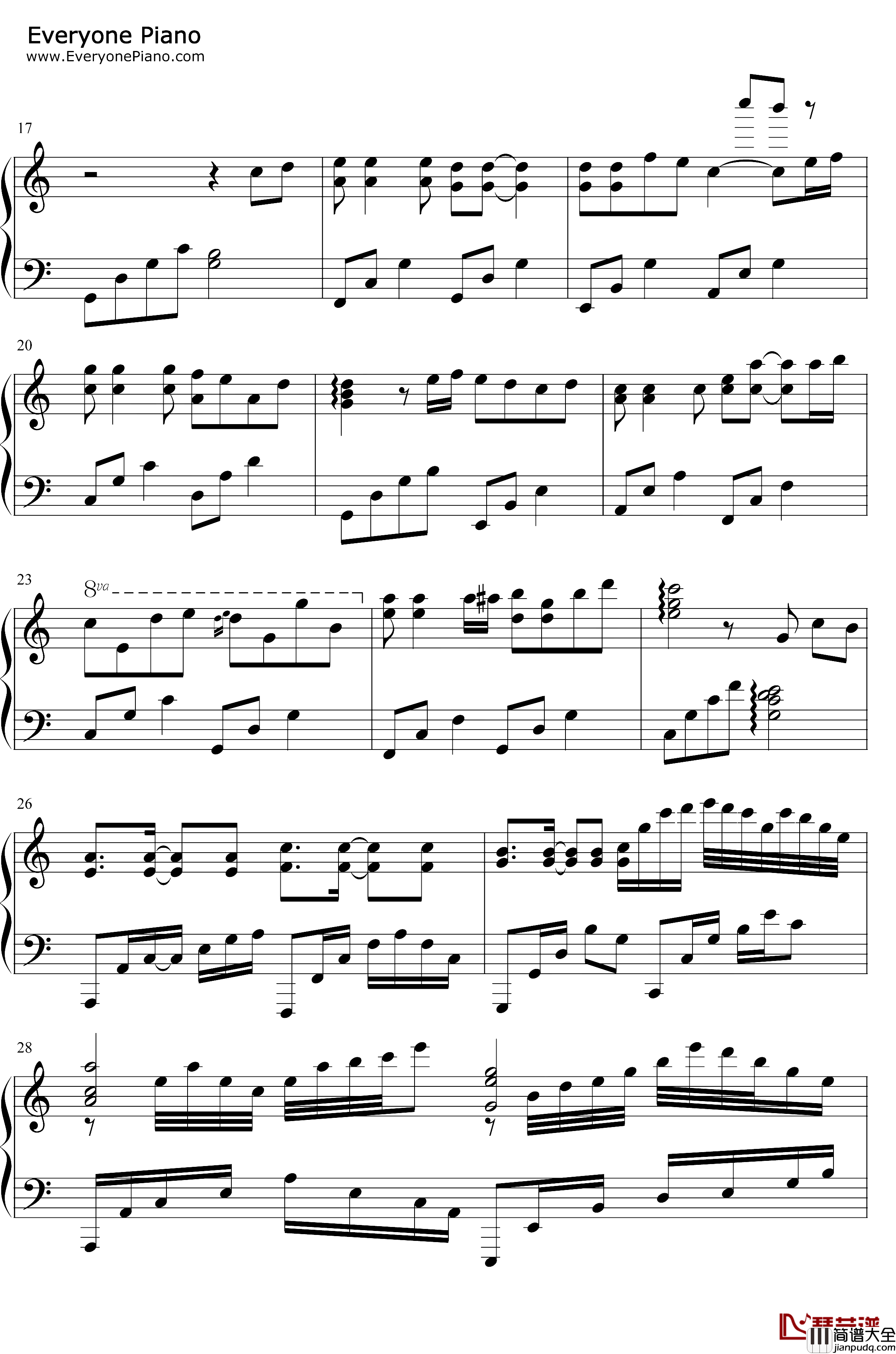 没有头绪钢琴谱_初学者__原创音乐