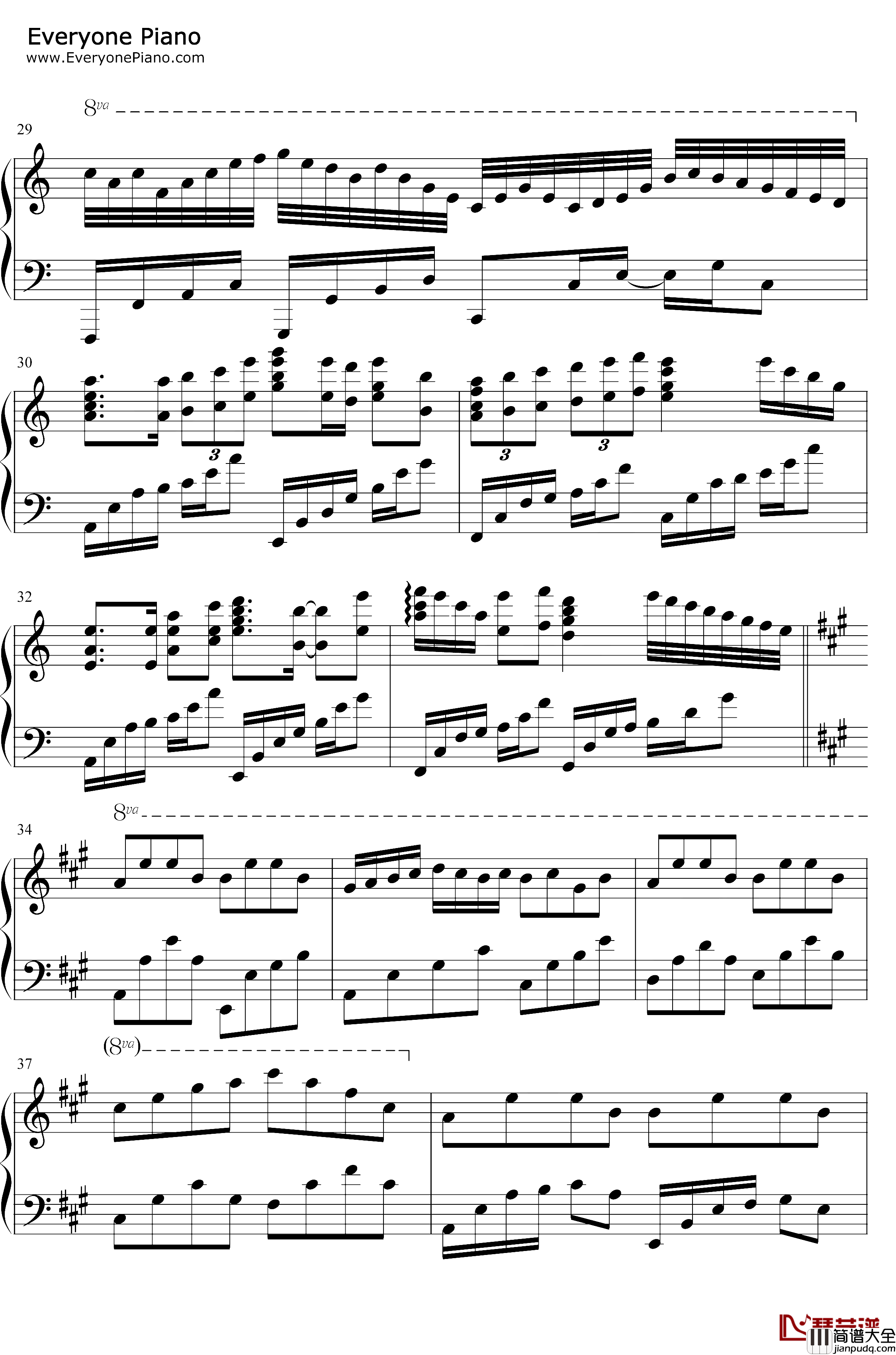 没有头绪钢琴谱_初学者__原创音乐