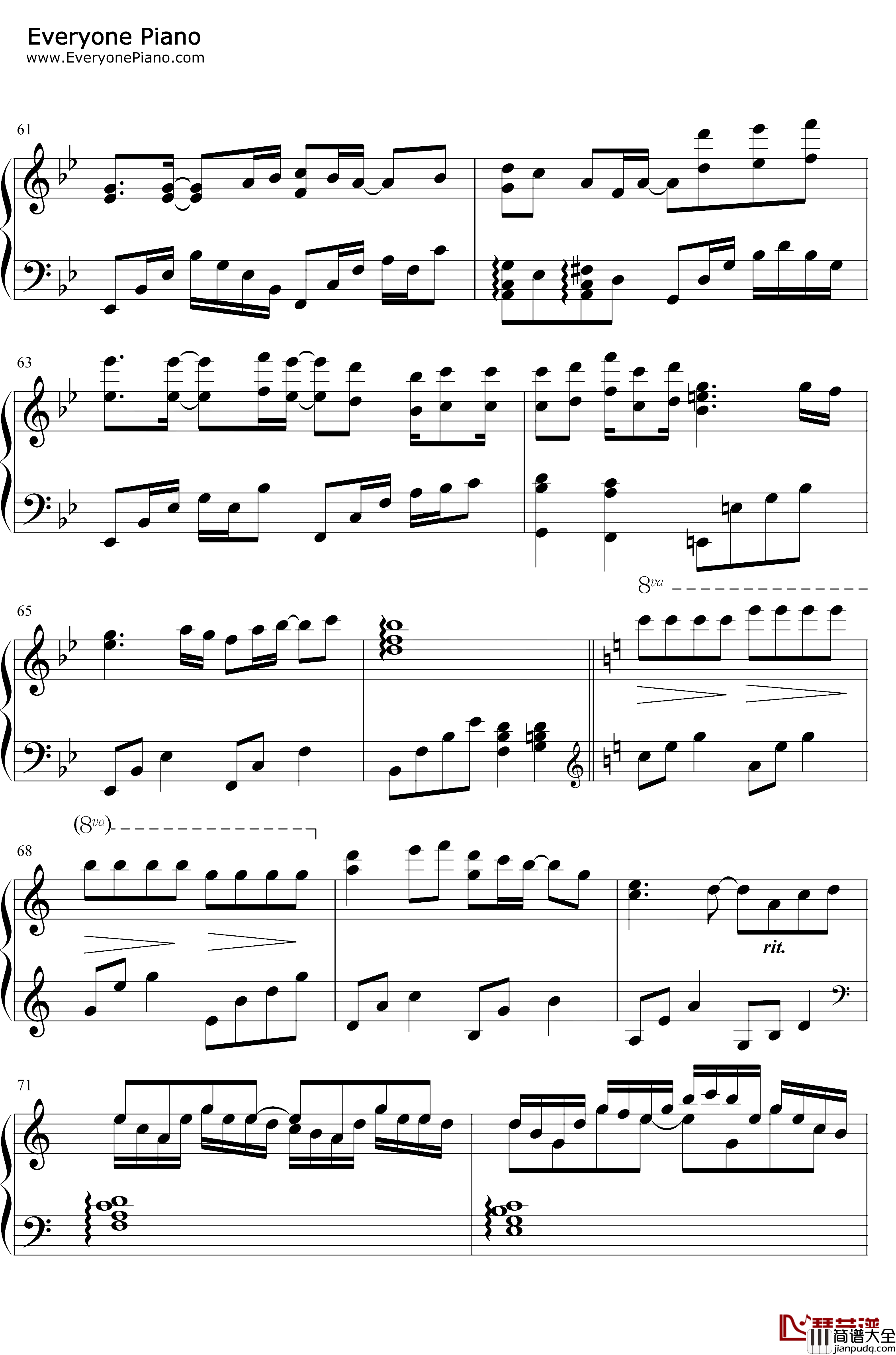 没有头绪钢琴谱_初学者__原创音乐