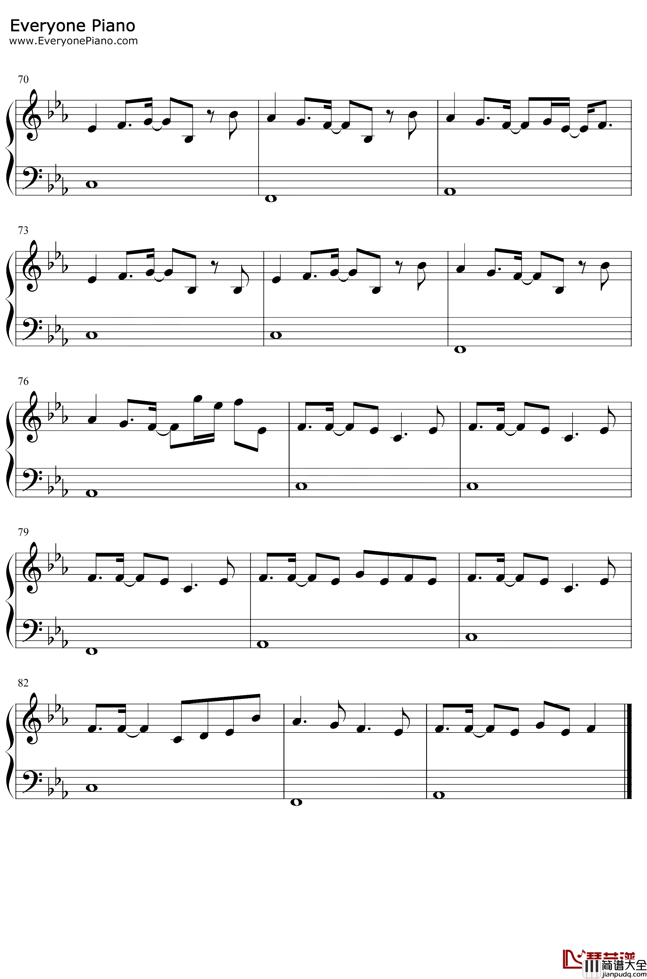 Lose_Control钢琴谱_Meduza_Becky_Hill_Goodboys