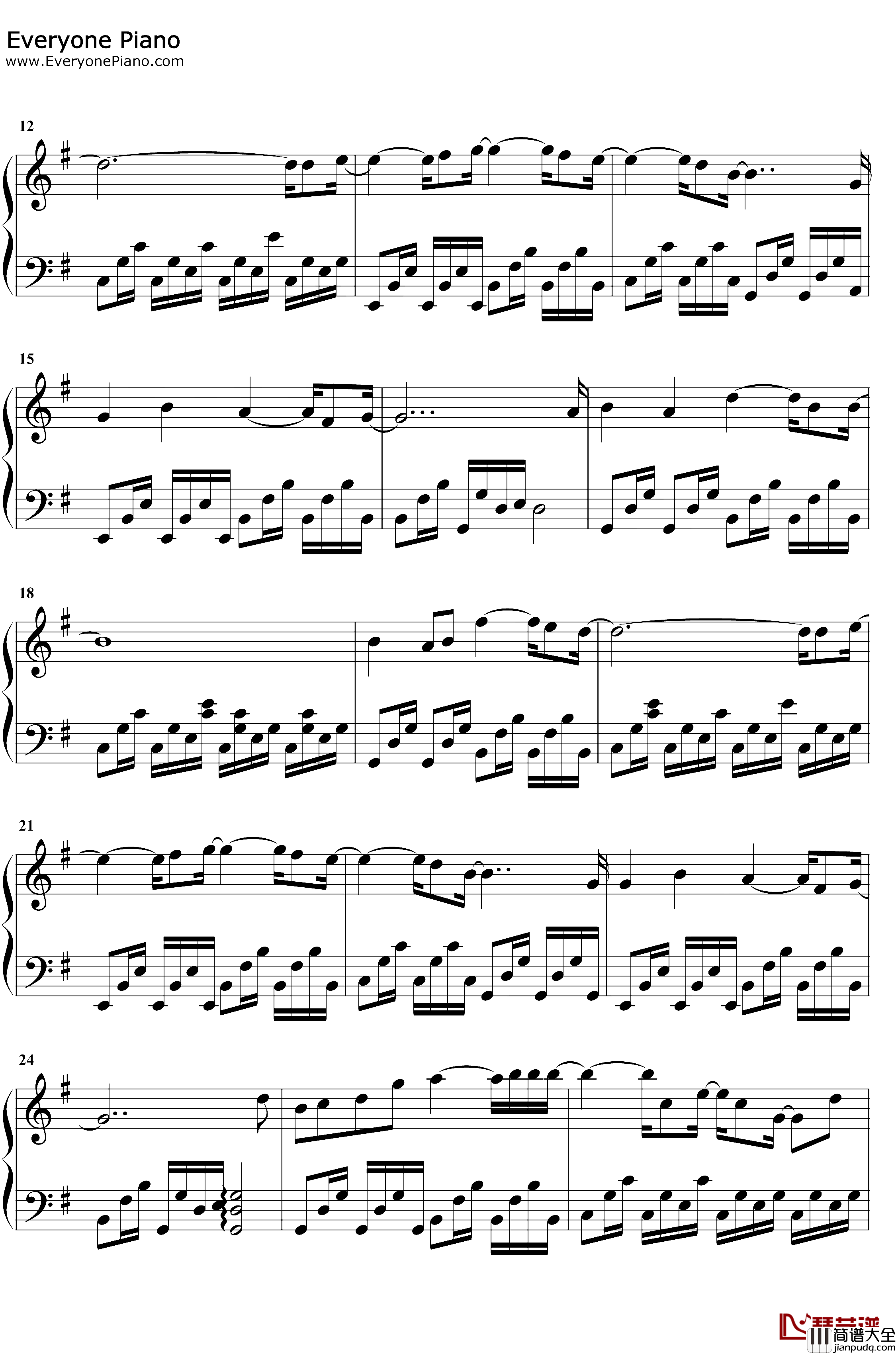 Someday_or_One_Day钢琴谱_孙盛希_想见你片头曲