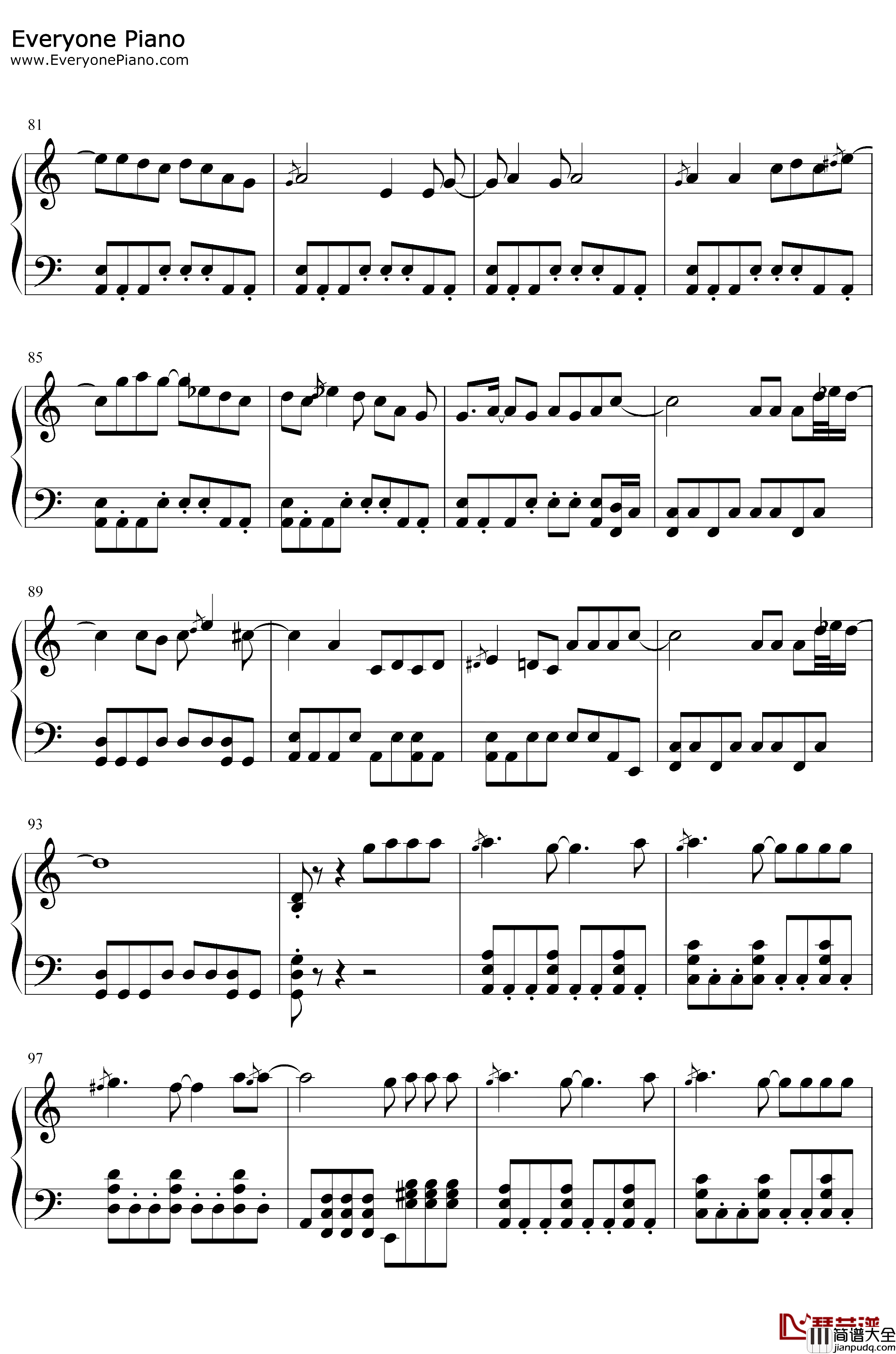 荒野魂斗罗钢琴谱_华晨宇