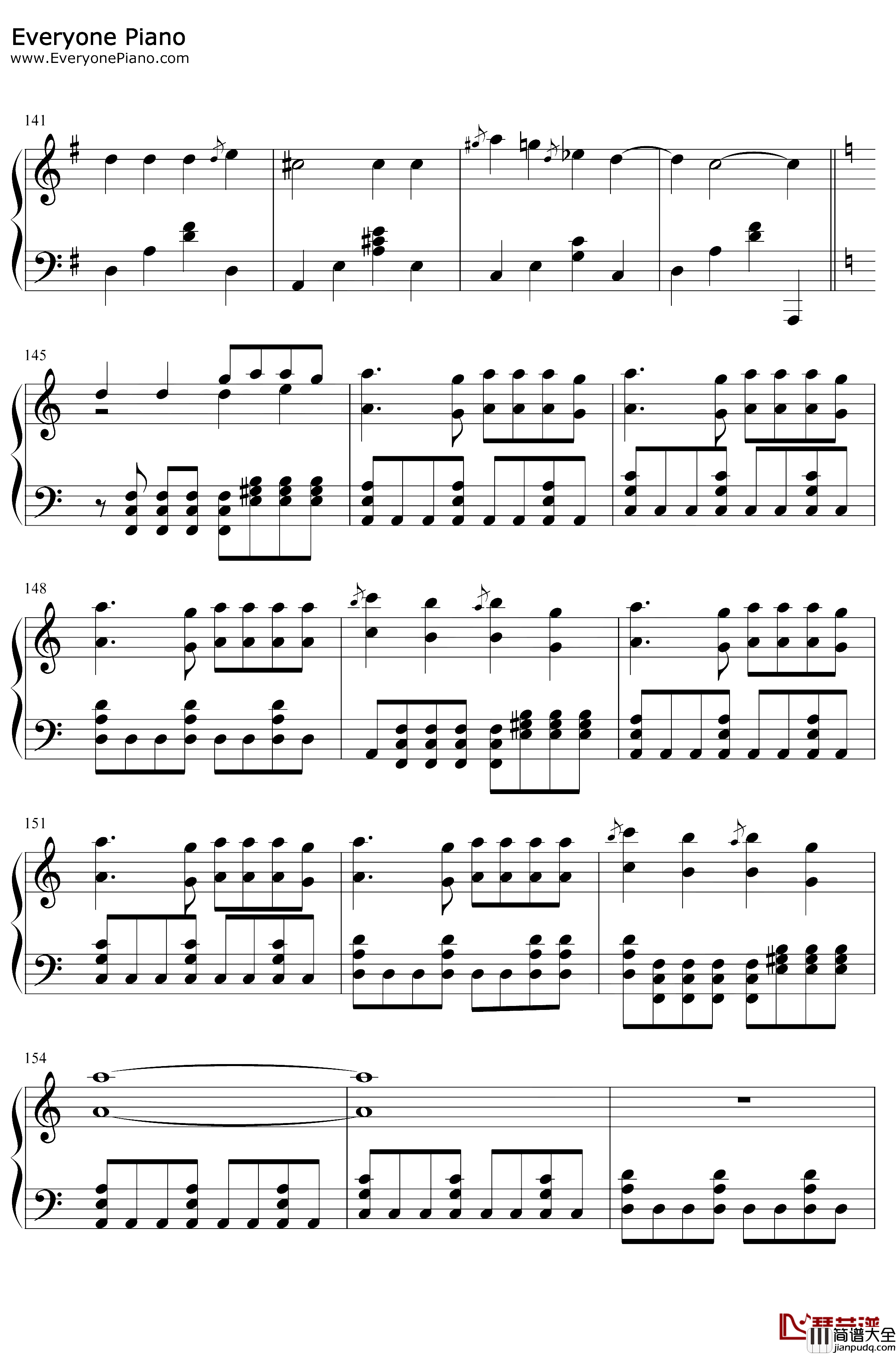 荒野魂斗罗钢琴谱_华晨宇