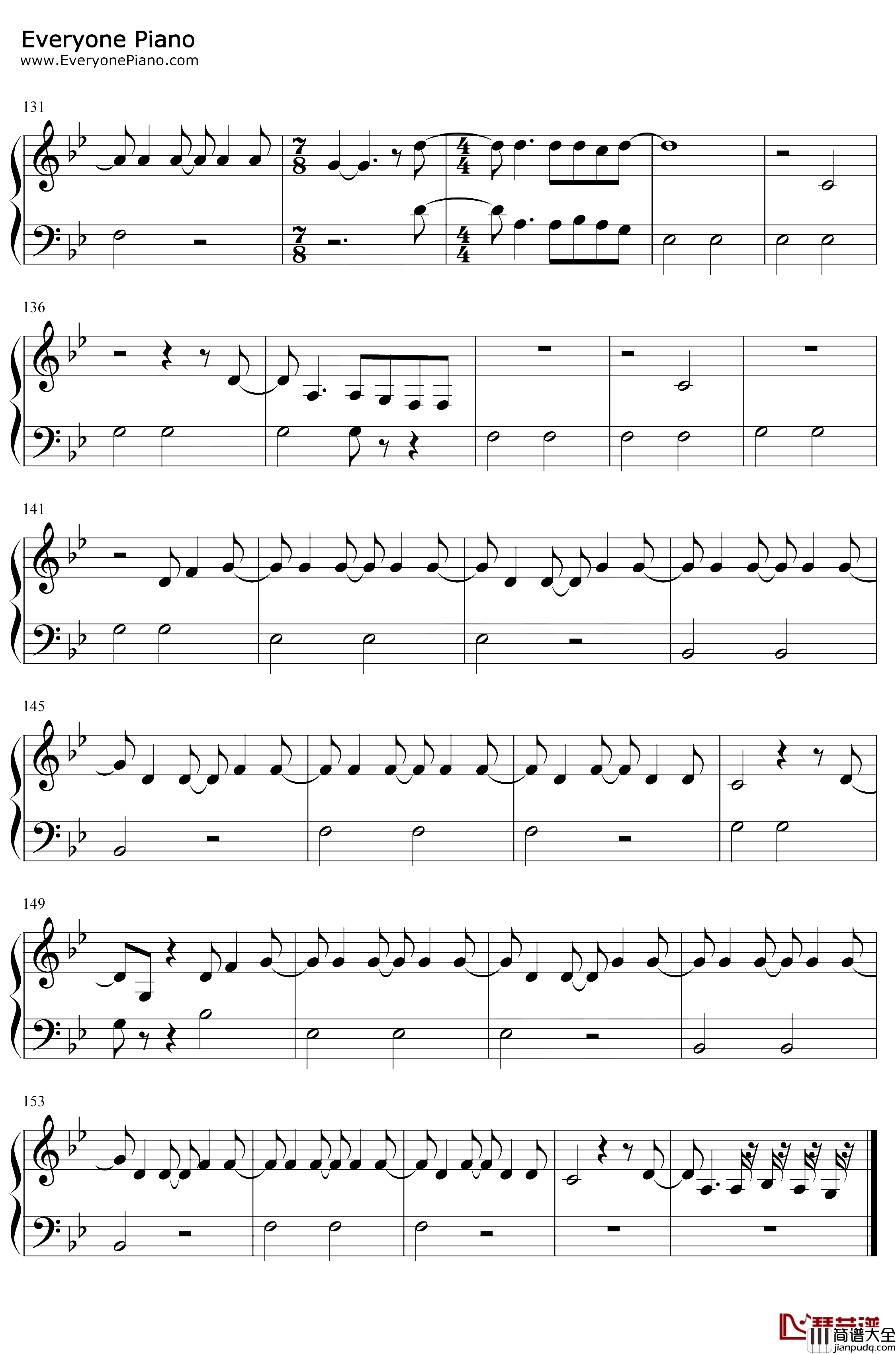 Vulnerable钢琴谱_Selena_Gomez