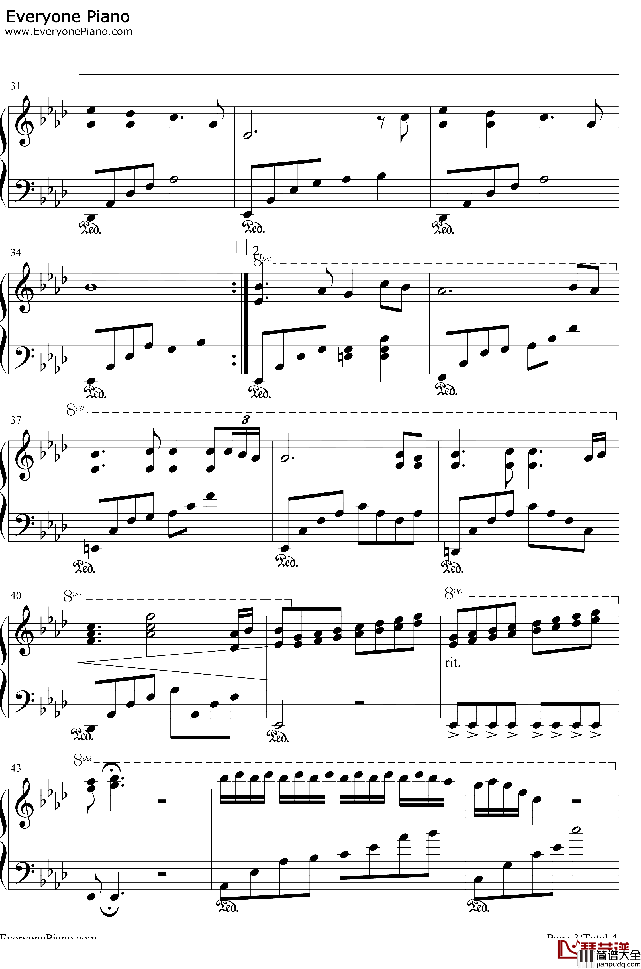 Connies_Butterfly钢琴谱_Shardad_Rohani_康妮的蝴蝶