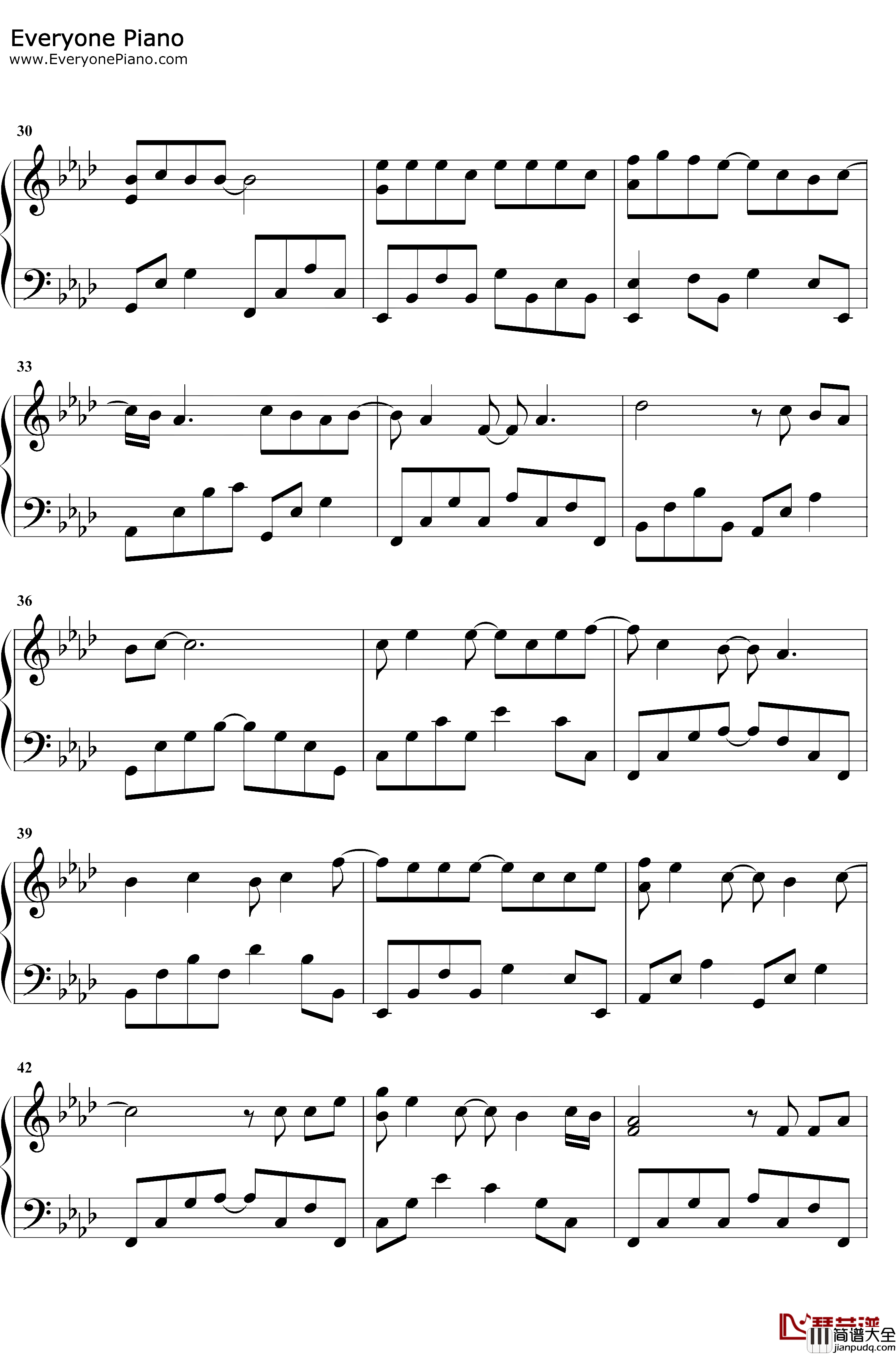 LastDance钢琴谱_伍佰_想见你插曲