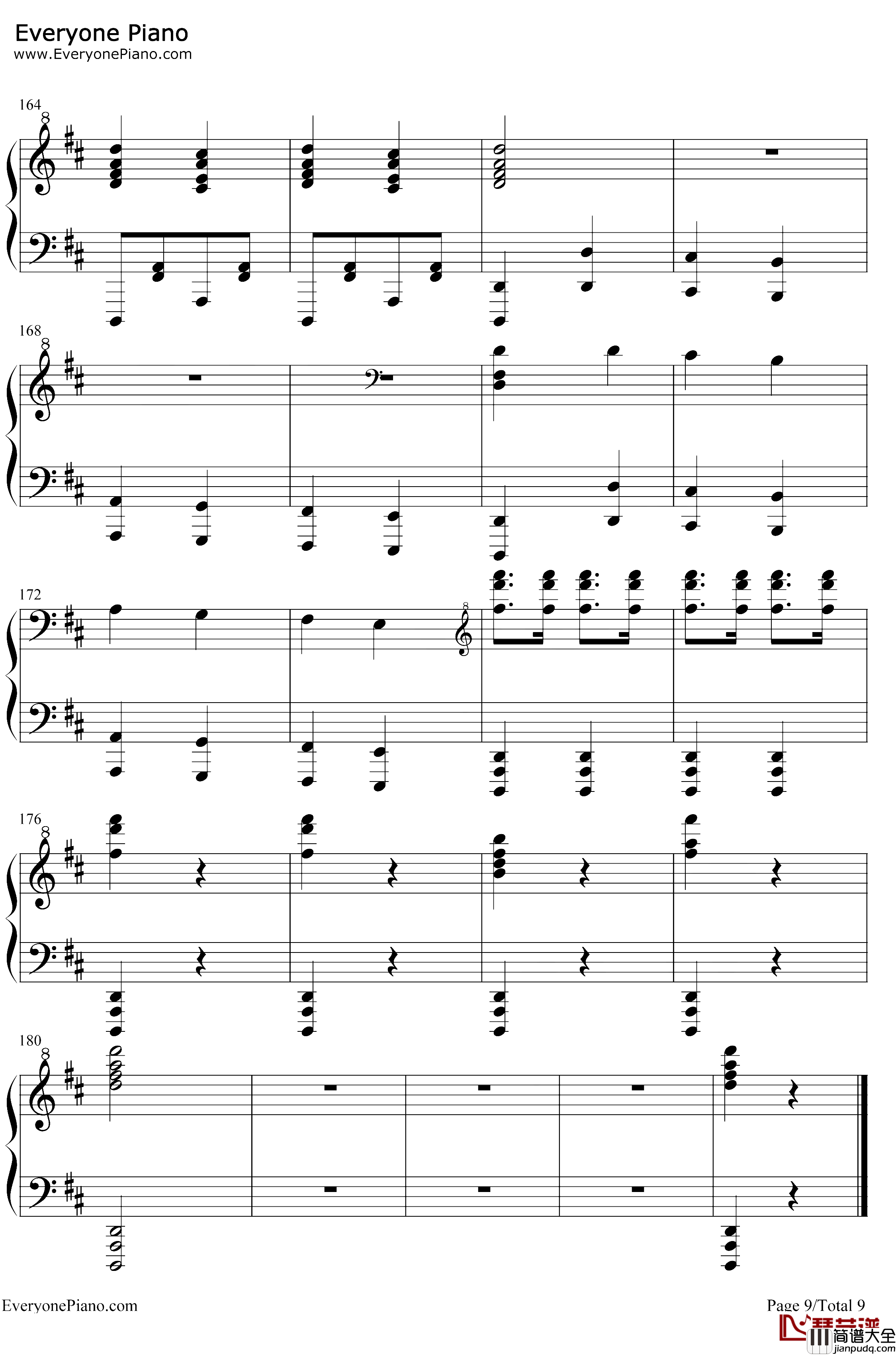 康康舞曲钢琴谱_雅克·奥芬巴赫_触手猴版_天堂与地狱序曲_地狱中的奥菲欧序曲