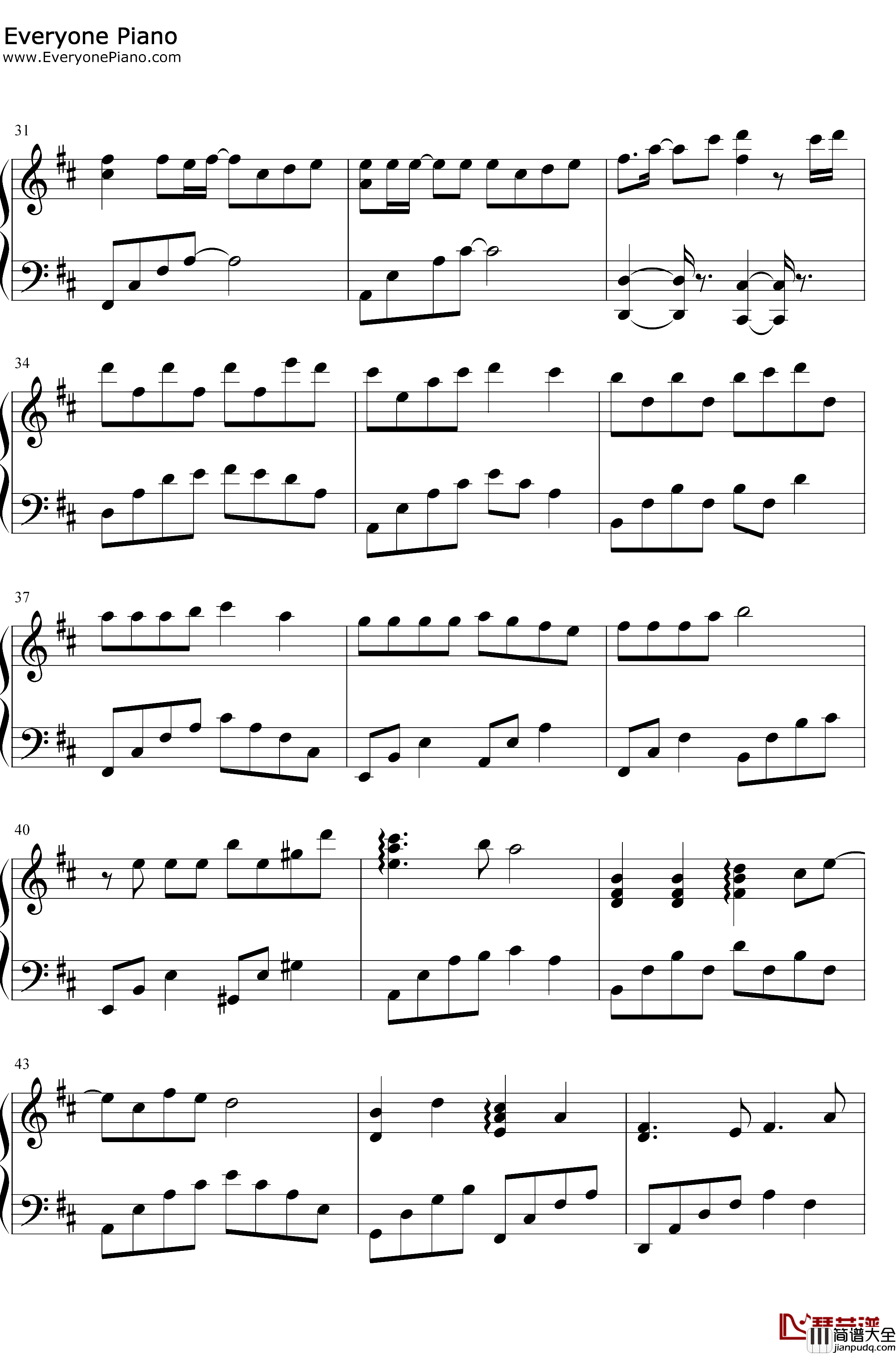 20钢琴谱_初学者__原创音乐_生日快乐