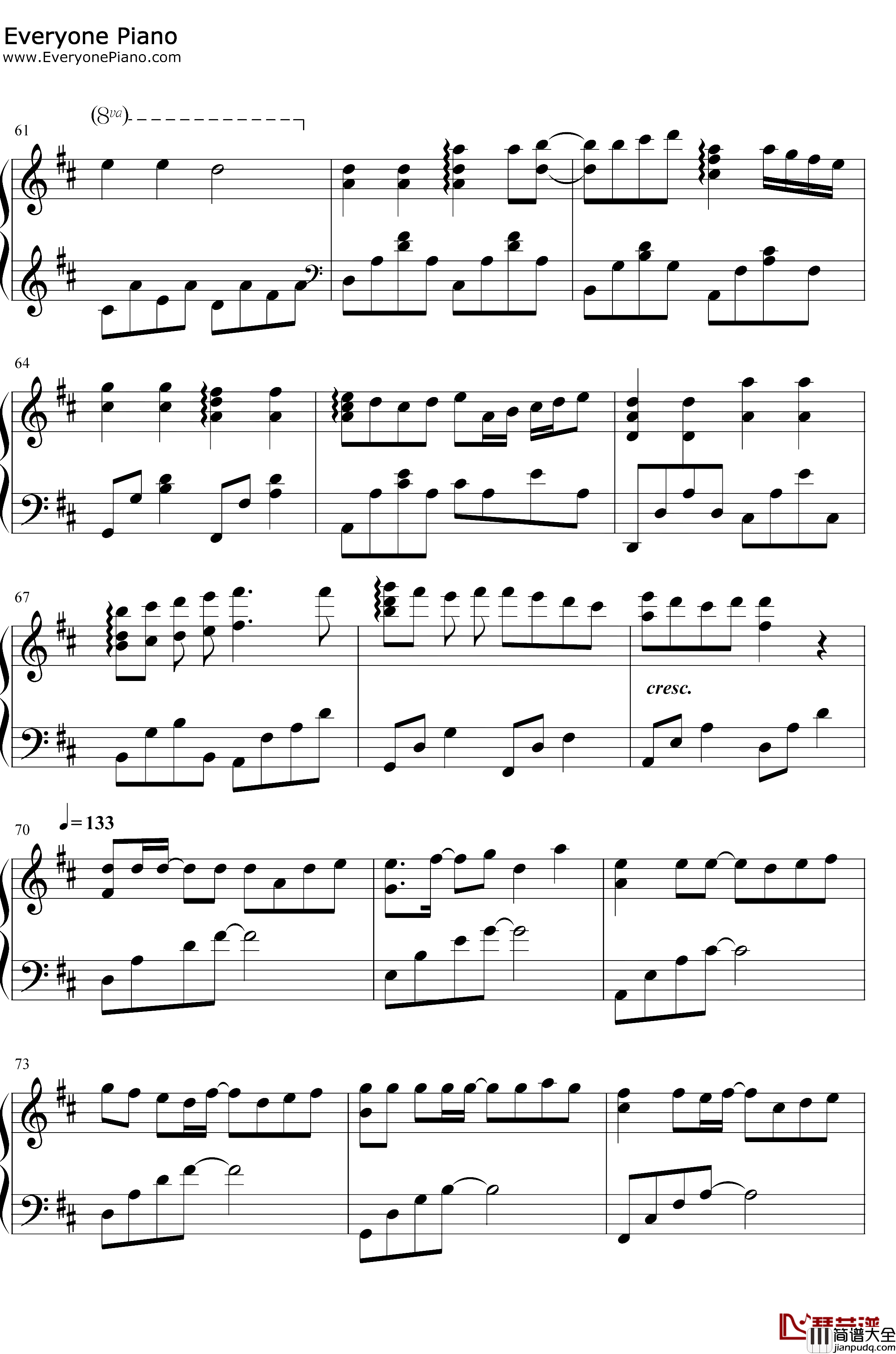 20钢琴谱_初学者__原创音乐_生日快乐