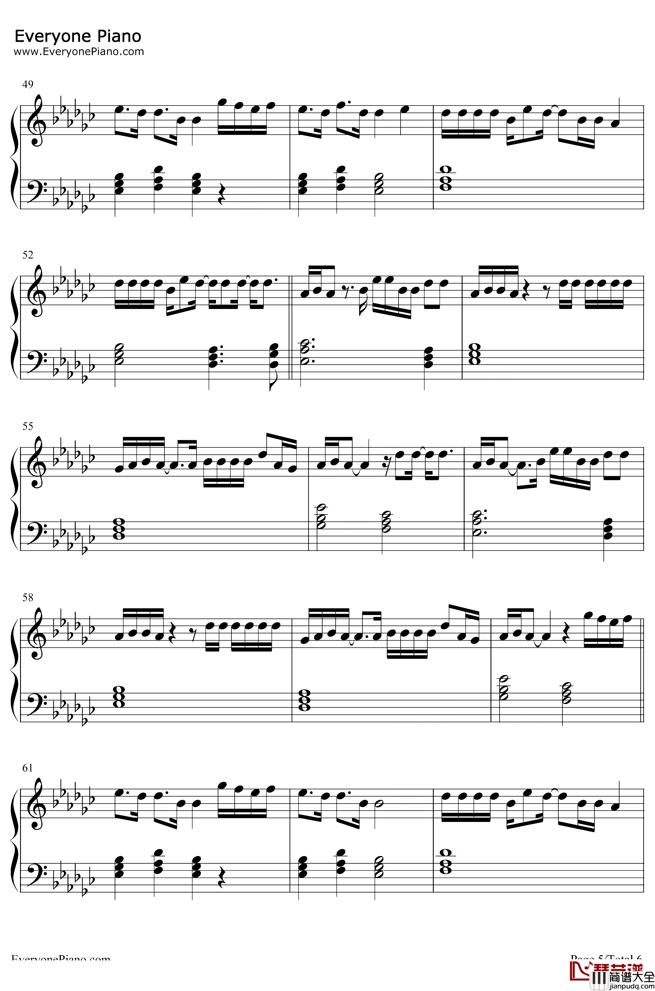 On_Chill钢琴谱_Wale_Jeremih