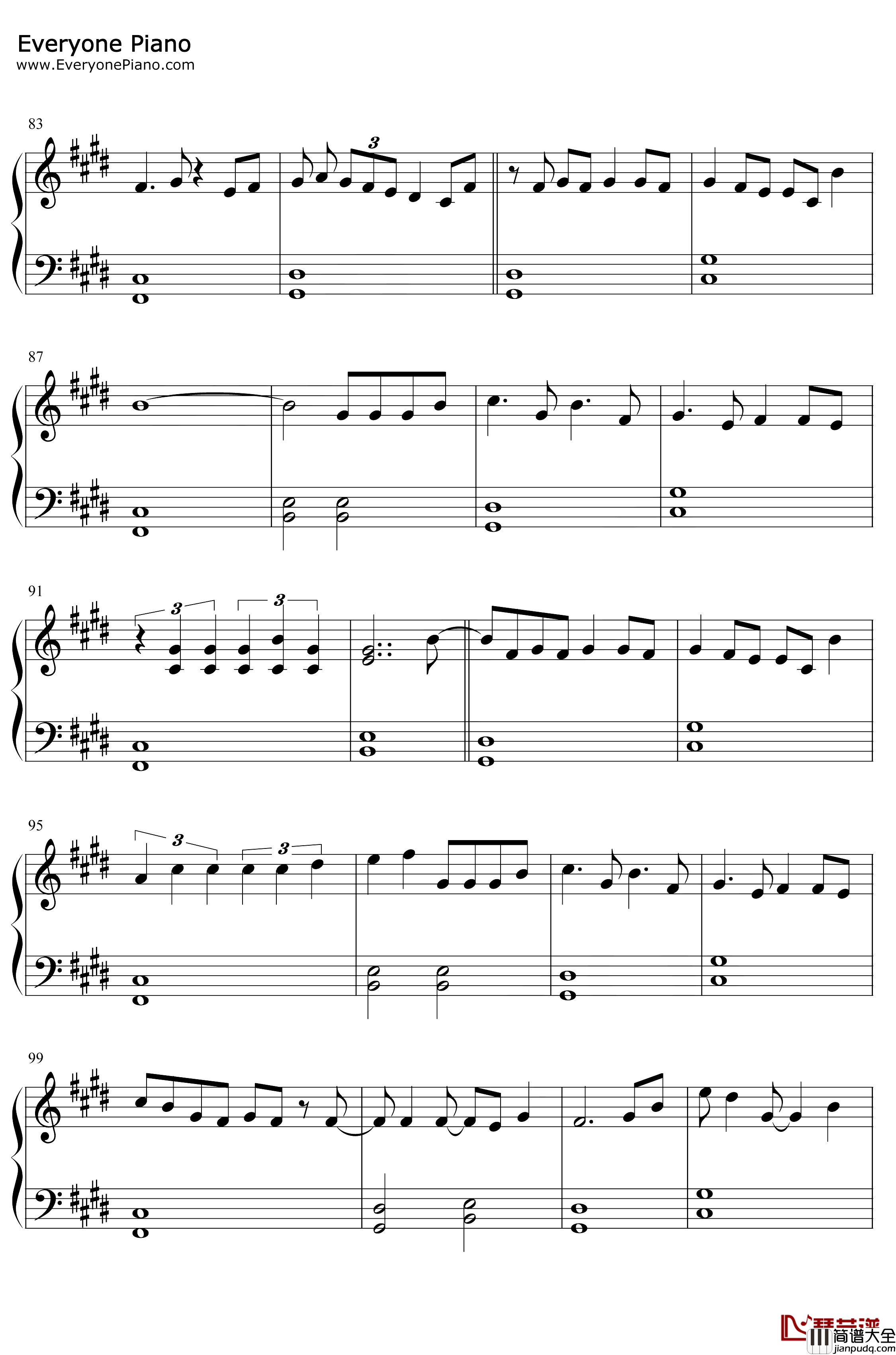 Get_Me钢琴谱_Justin_Bieber_Kehlani