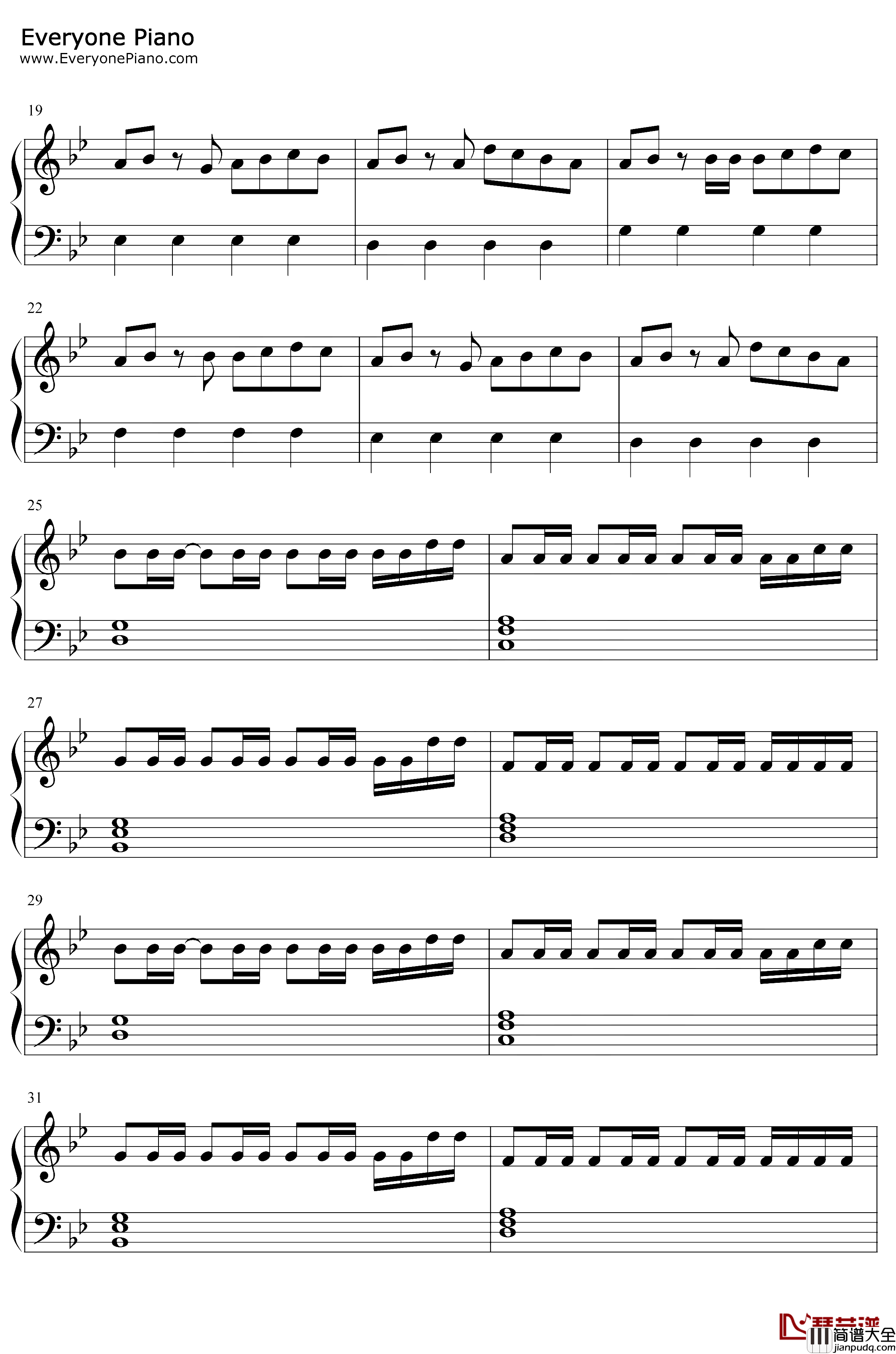 RideIt钢琴谱_Regard_Regard_节奏感太强_抖音爆火