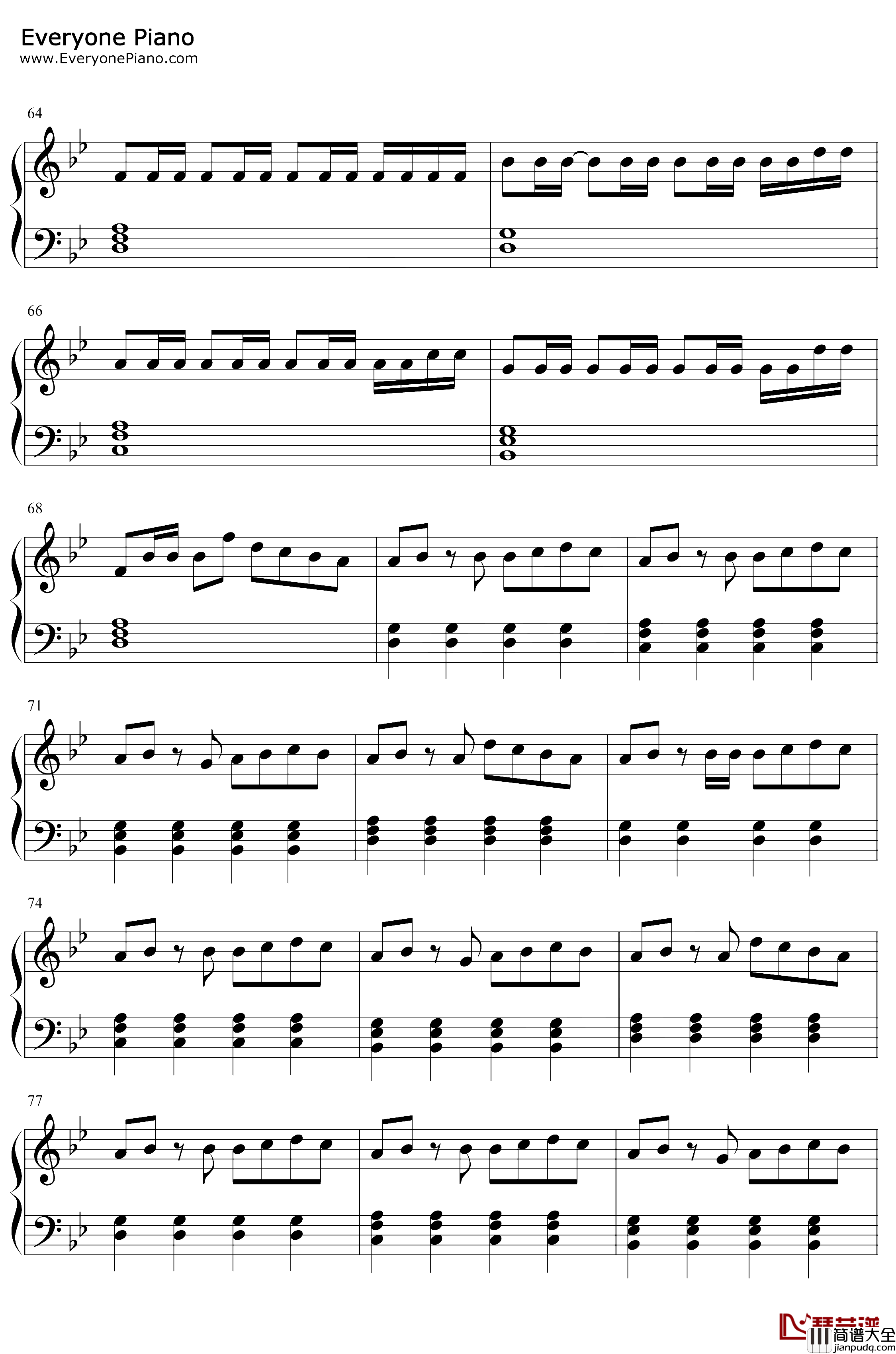 RideIt钢琴谱_Regard_Regard_节奏感太强_抖音爆火