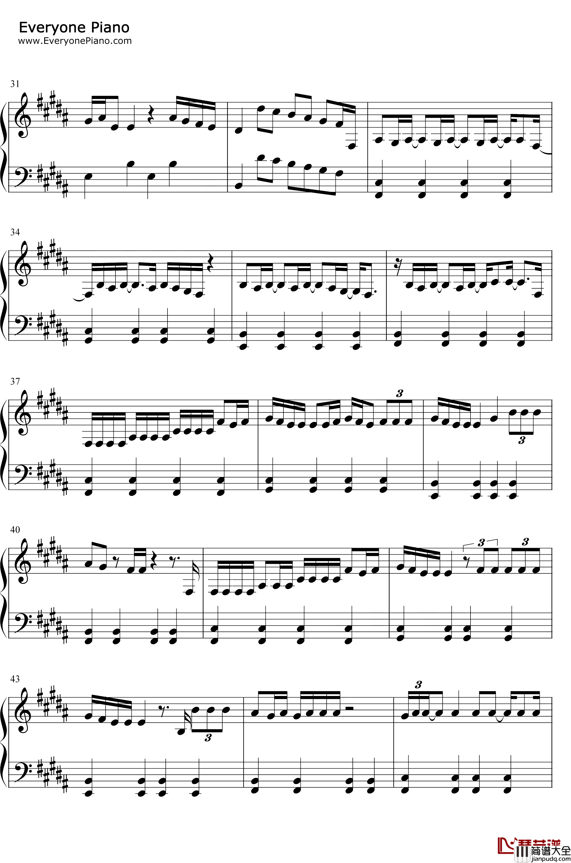 Anyone钢琴谱_Demi_Lovato