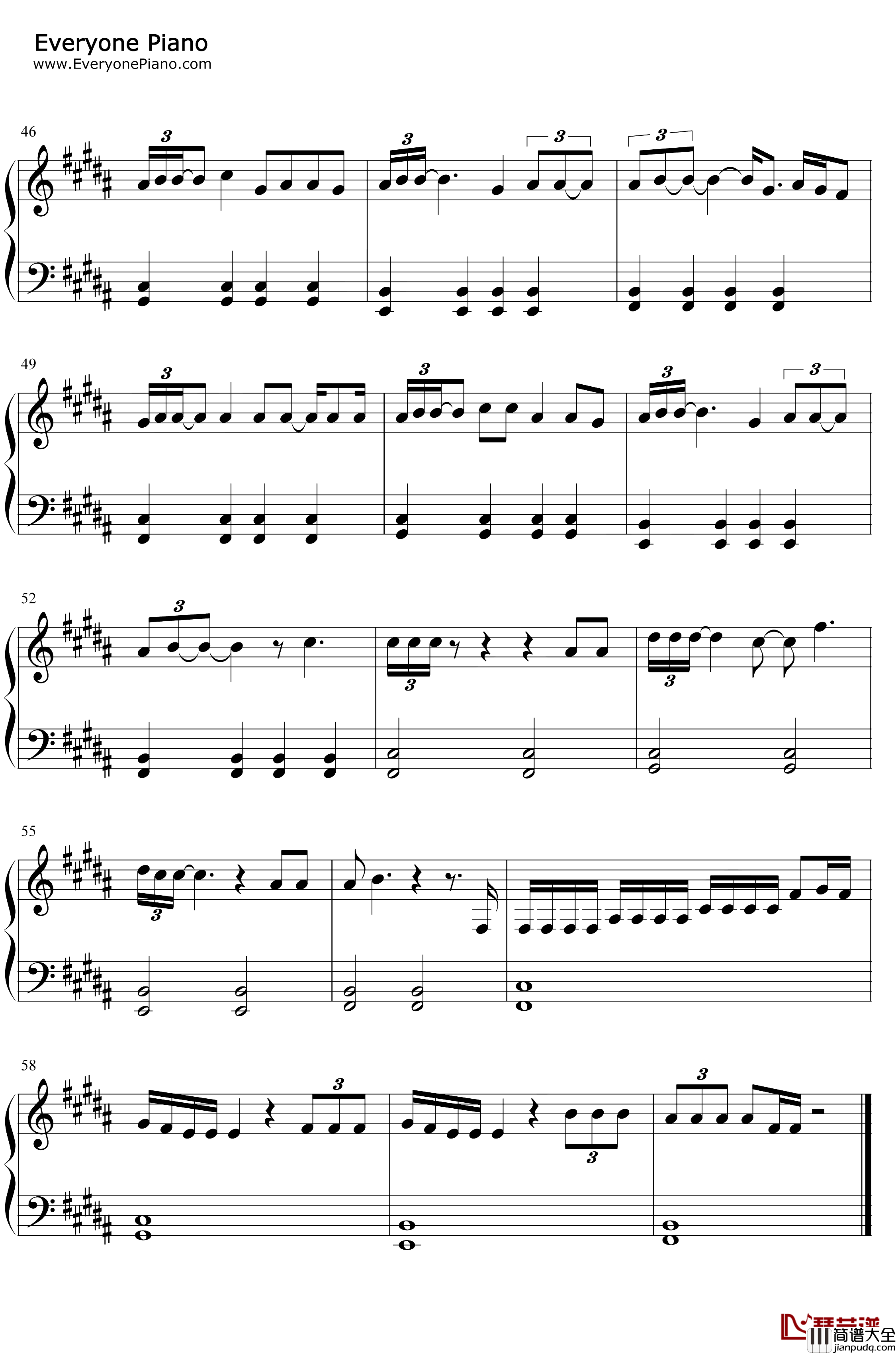 Anyone钢琴谱_Demi_Lovato