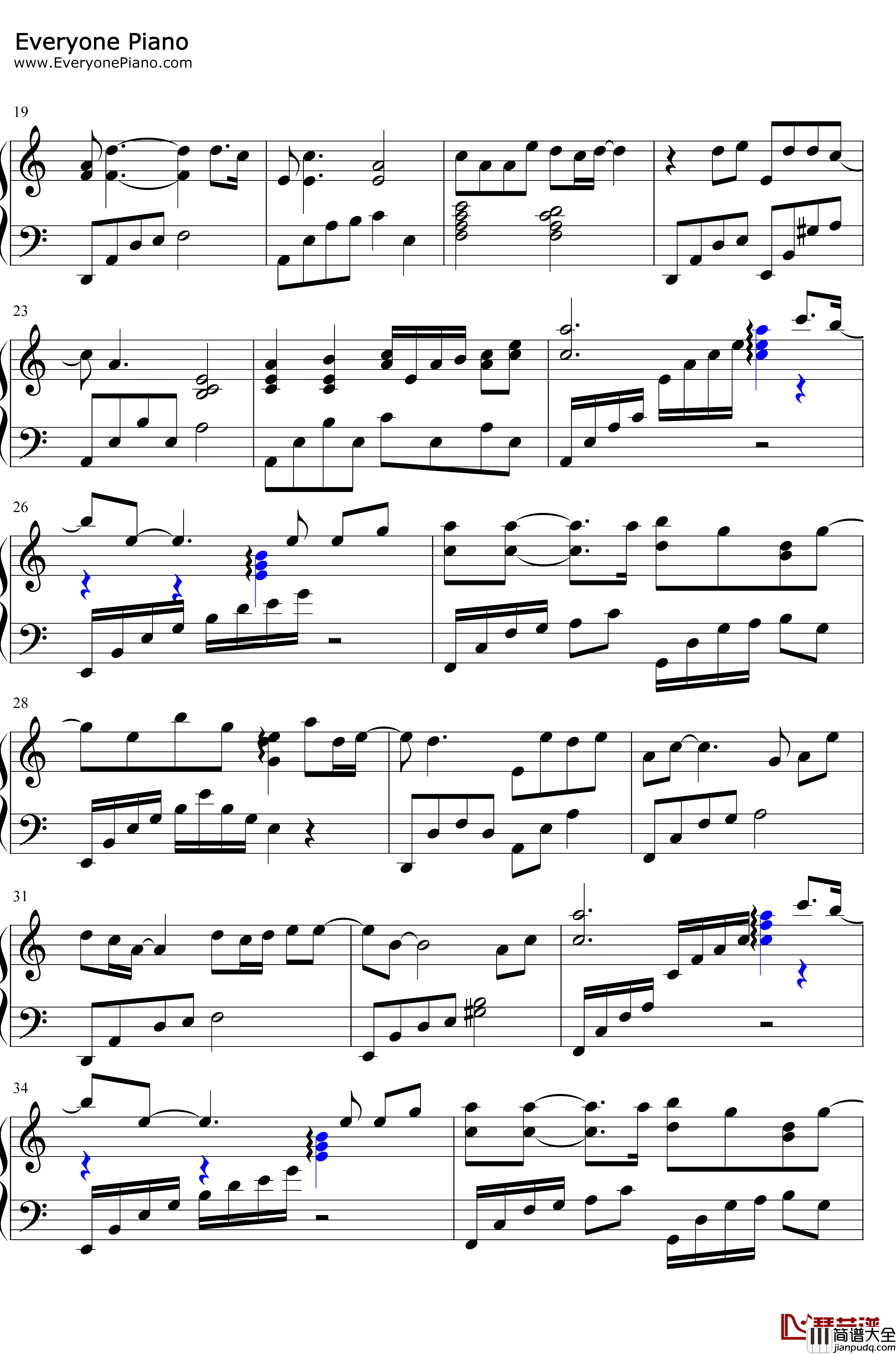 莫望钢琴谱_刘美麟_将夜莫山山人物主题曲