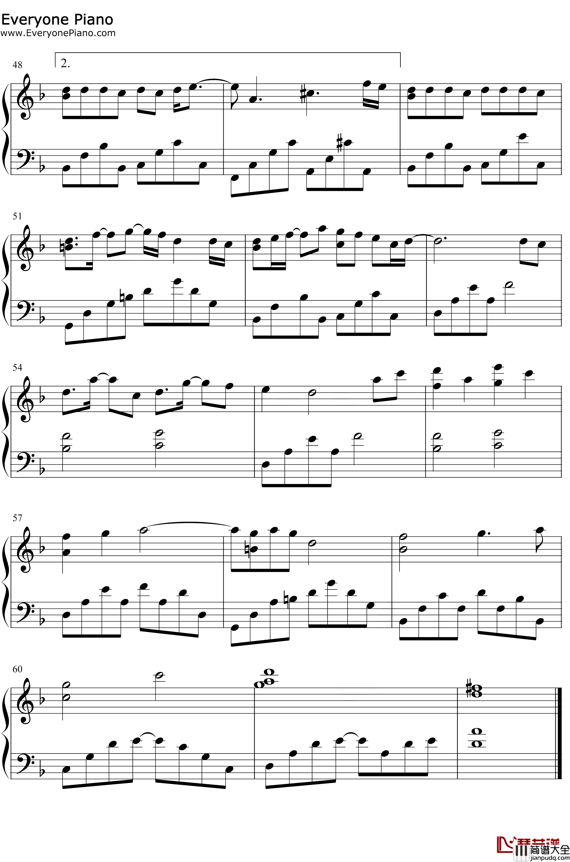 枕边人钢琴谱_胡彦斌_三生三世枕上书片头曲