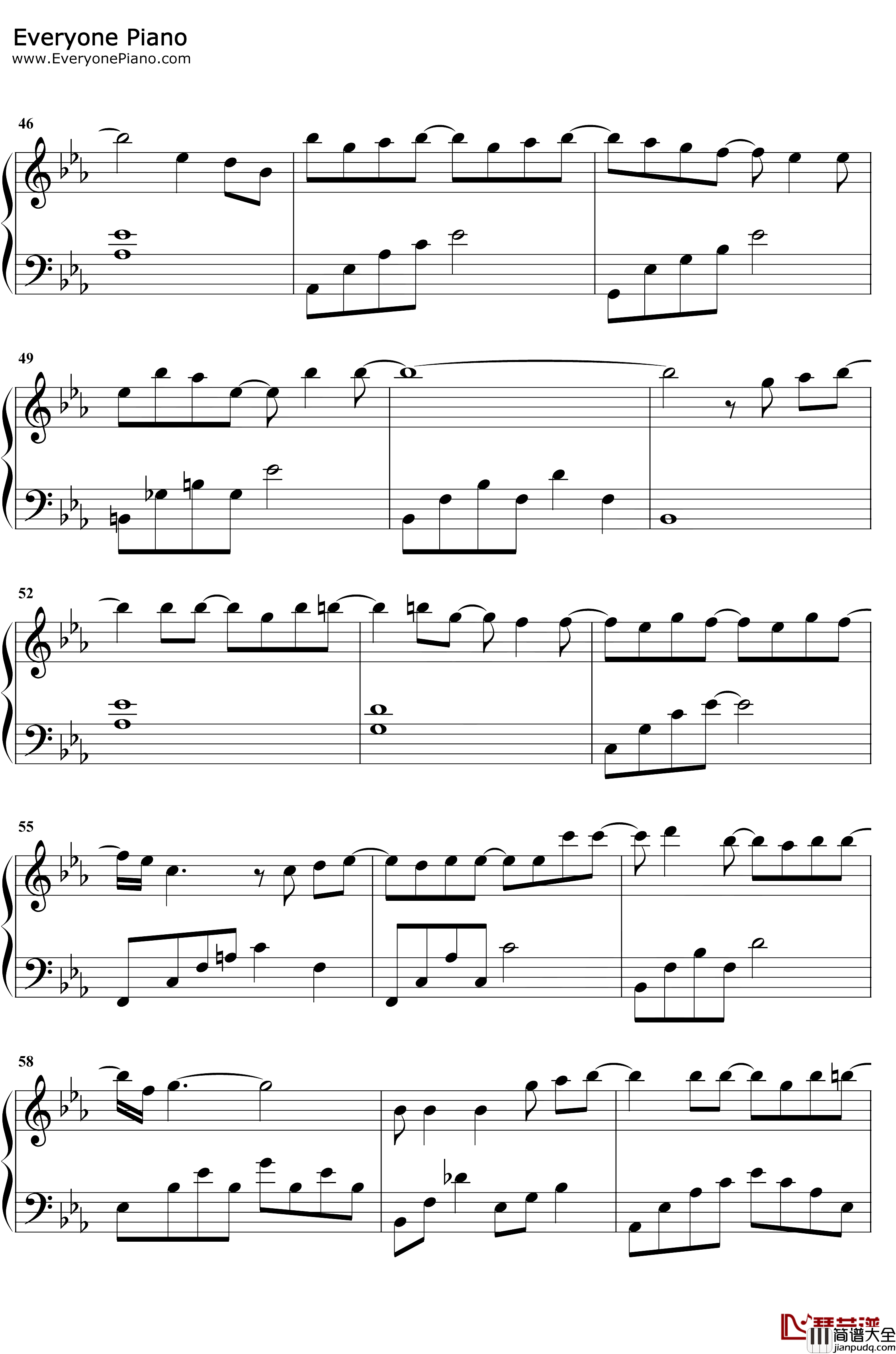 风的来信钢琴谱_金玟岐_下一站是幸福片头曲