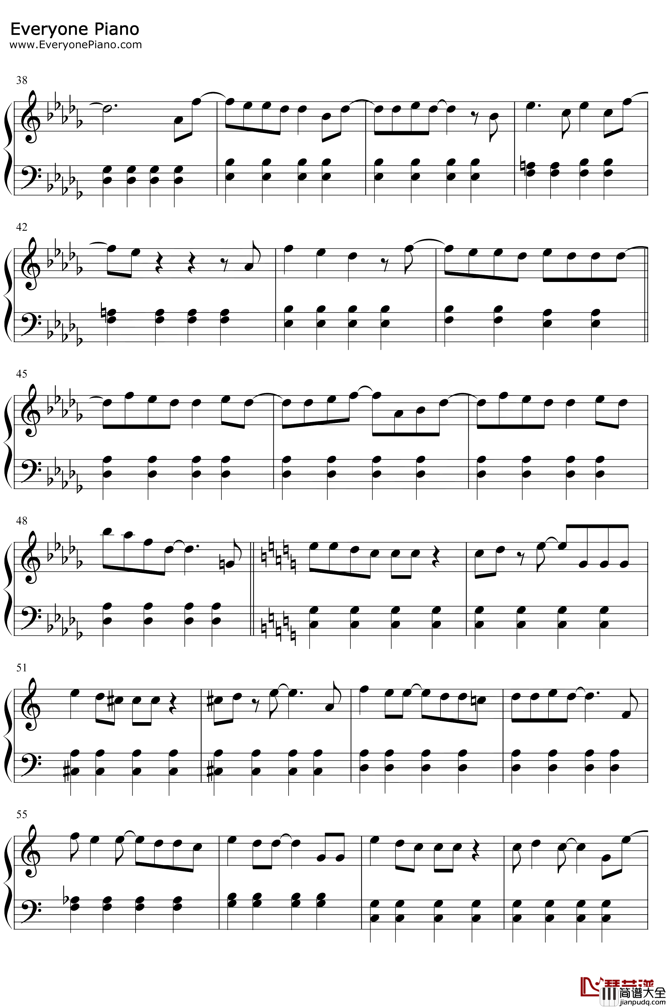 Im_Gonna_Love_Me_Again钢琴谱_Elton_John_Taron_Egerton_火箭人OST