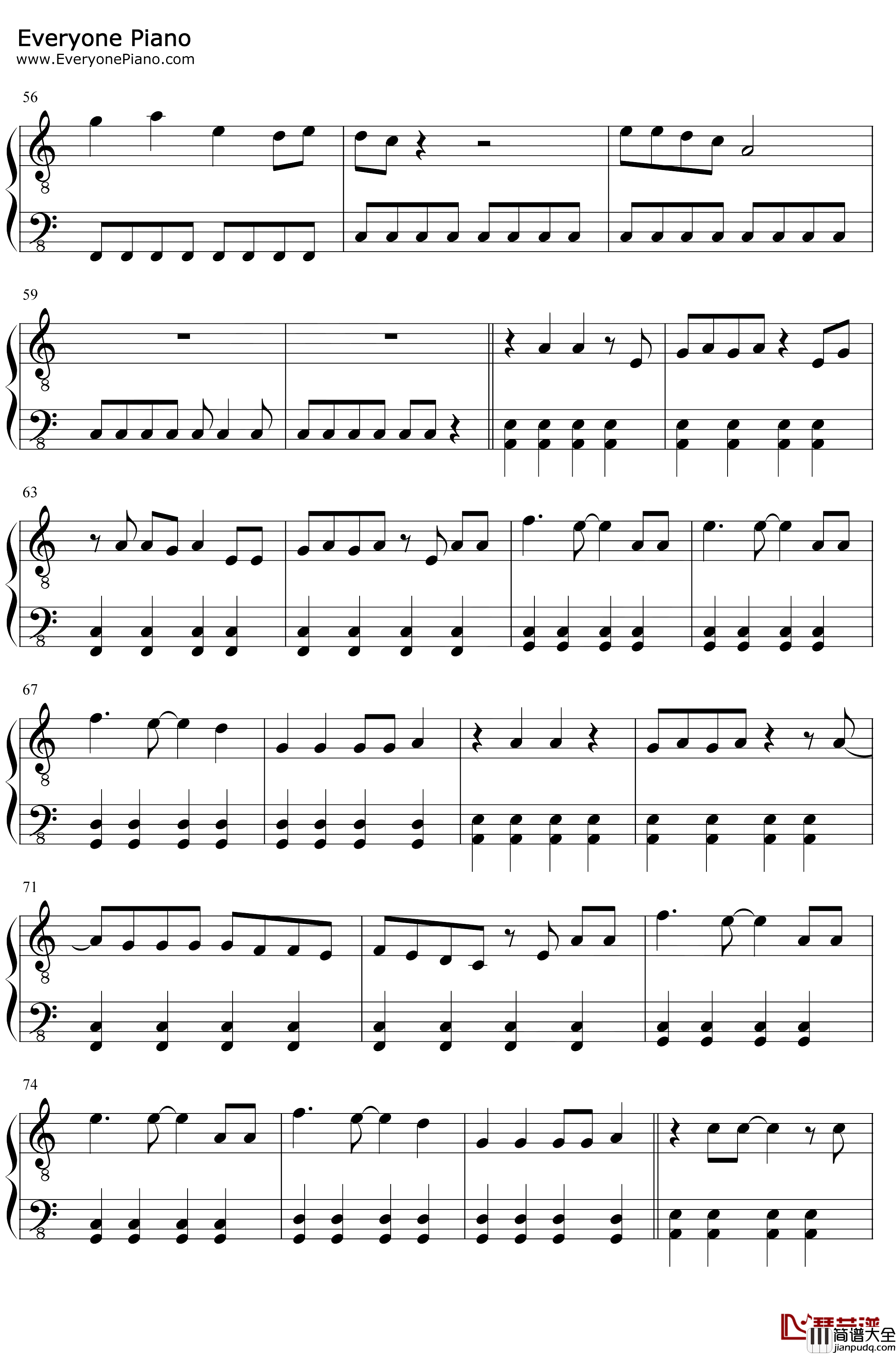 Physical钢琴谱_Dua_Lipa